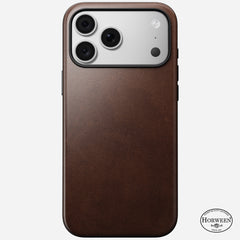 Modern Horween Leather Case for iPhone 18 Pro Max 6.9 in Rustic Brown Horween - Nomad