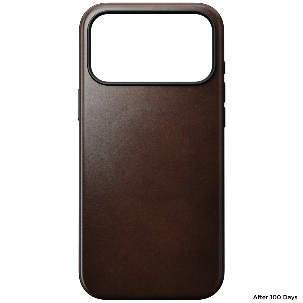 Modern Horween Leather Case for iPhone 18 Pro Max 6.9 in Rustic Brown Horween - Nomad