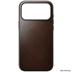 Modern Horween Leather Case for iPhone 18 Pro Max 6.9 in Rustic Brown Horween - Nomad