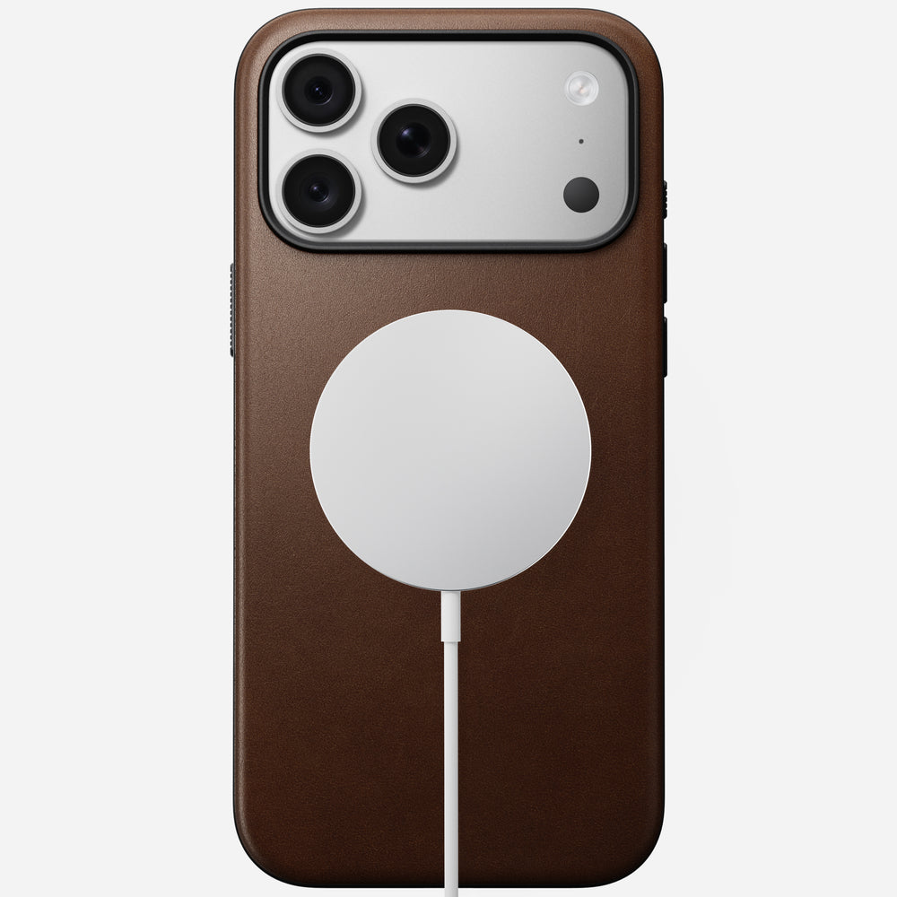 Modern Leather Case for iPhone 18 Pro Max 6.9 in Brown Ecco - Nomad