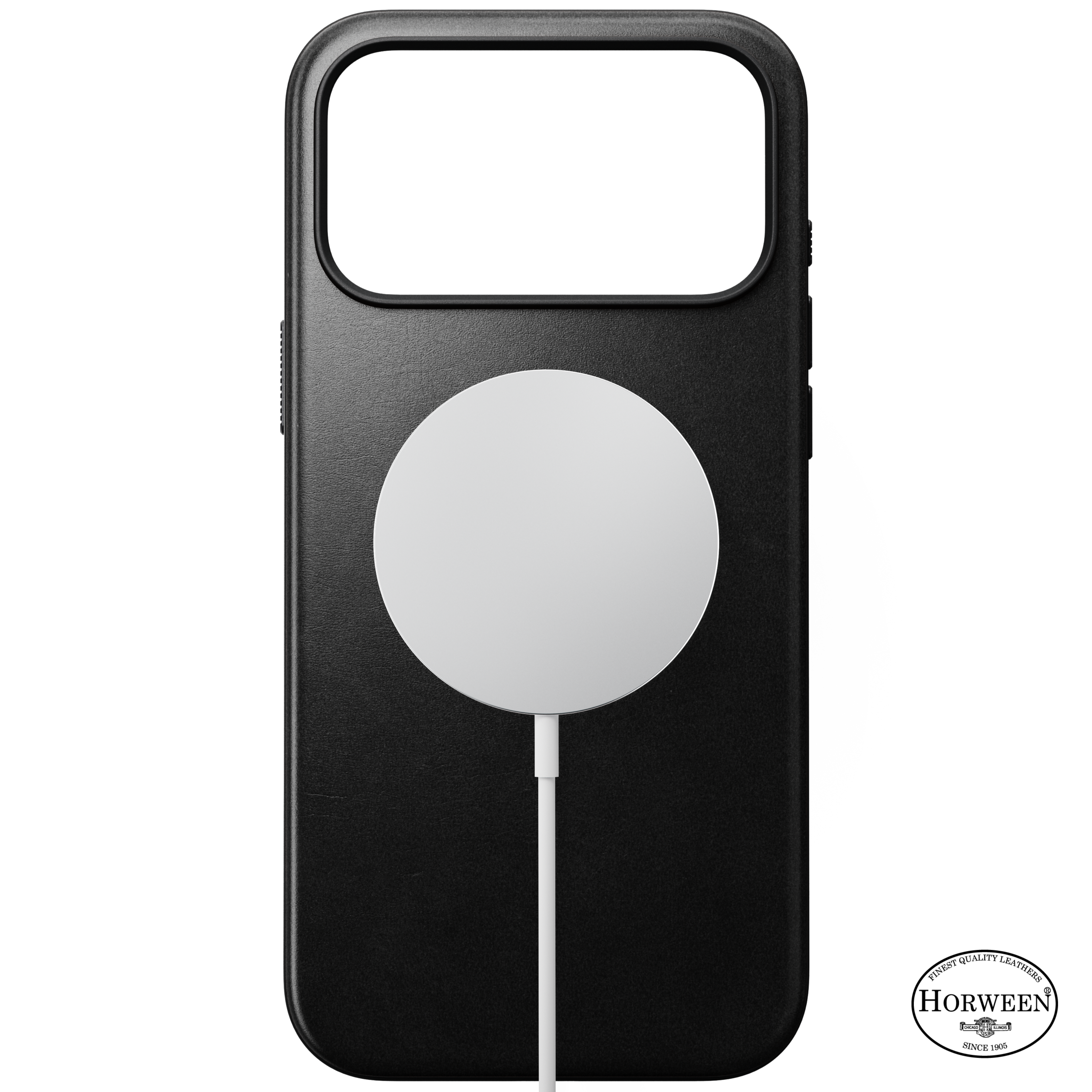 Modern Horween Leather Case for iPhone 18 Pro Max 6.9 in Black Horween - Nomad