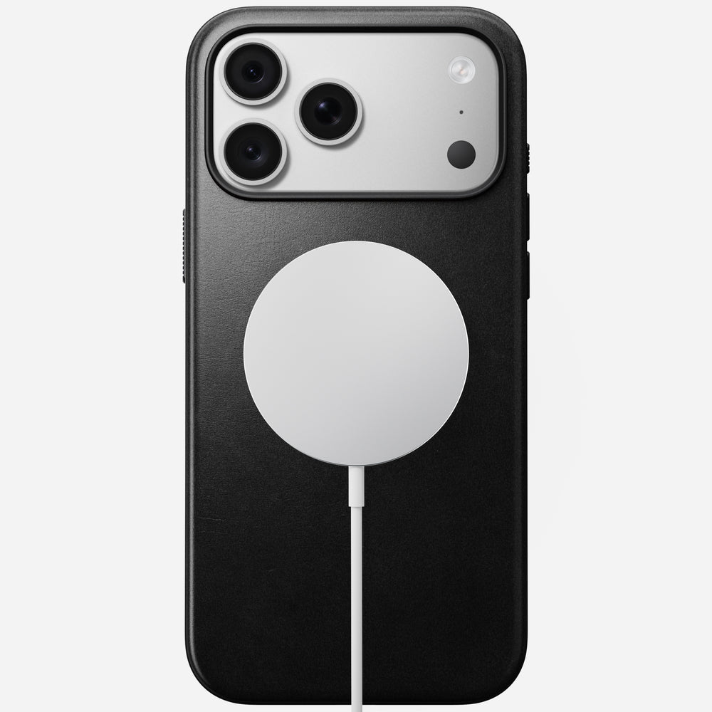 Modern Horween Leather Case for iPhone 18 Pro Max 6.9 in Black Horween - Nomad