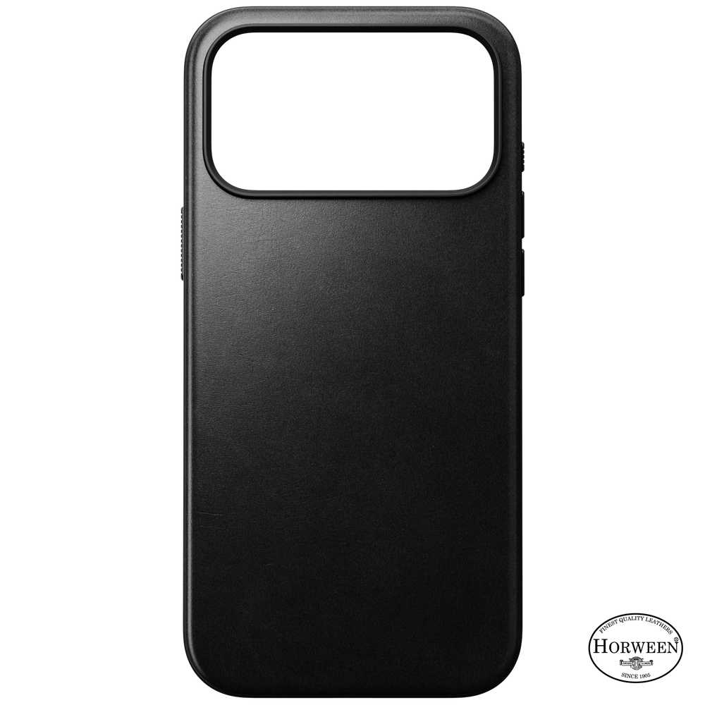 Modern Horween Leather Case for iPhone 18 Pro Max 6.9 in Black Horween - Nomad