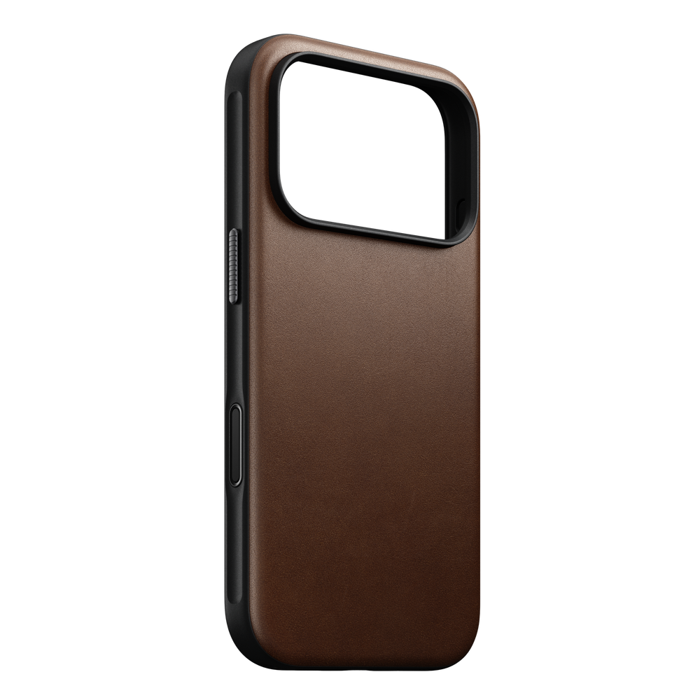 Modern Leather Case for iPhone 18 Pro 6.3 in Brown Ecco - Nomad