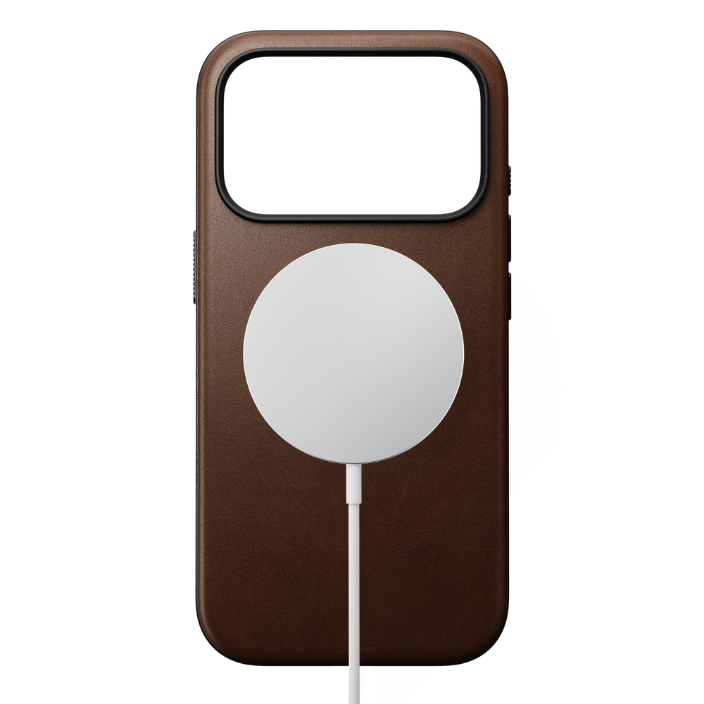 Modern Leather Case for iPhone 18 Pro 6.3 in Brown Ecco - Nomad