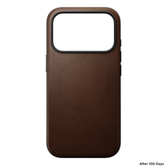 Modern Leather Case for iPhone 18 Pro 6.3 in Brown Ecco - Nomad
