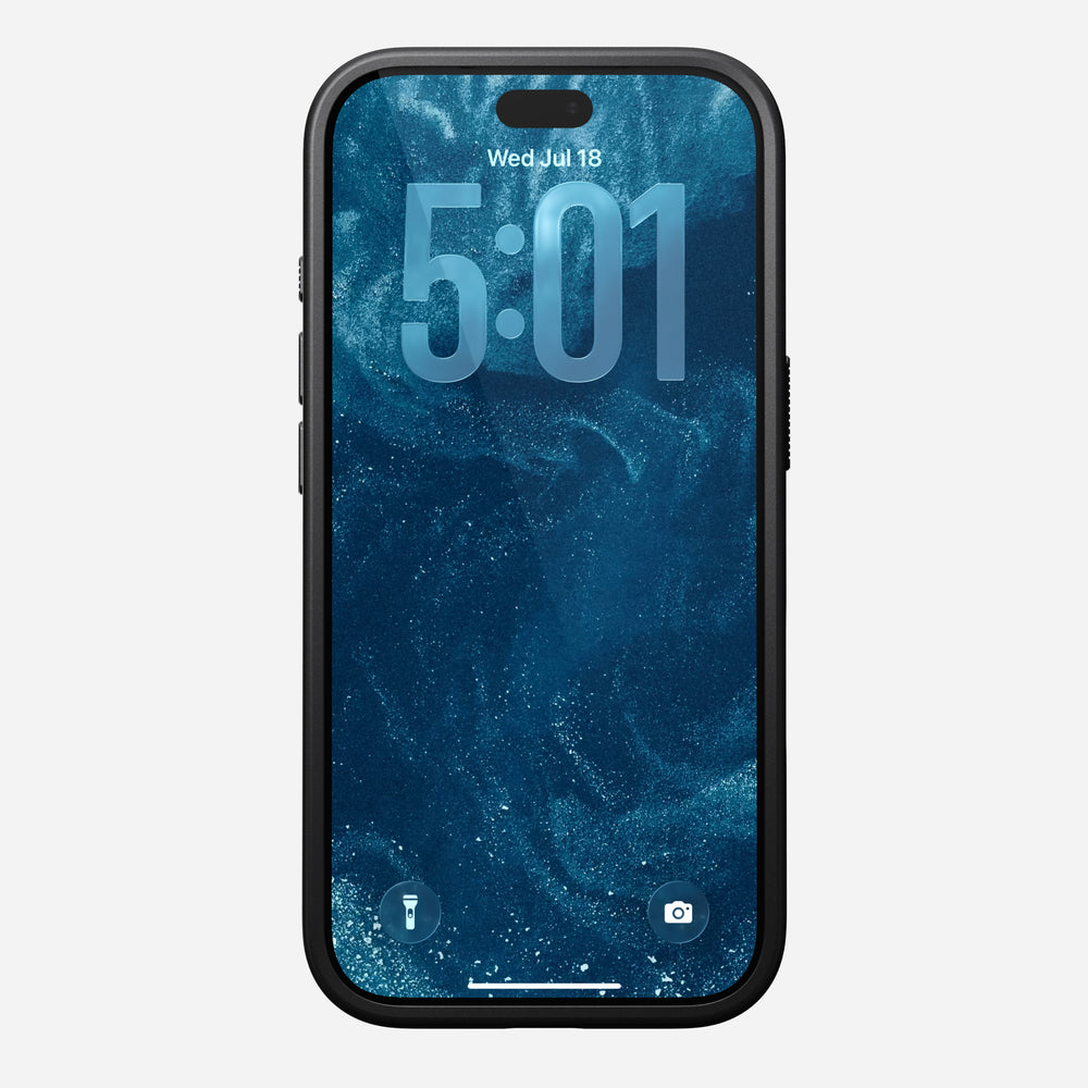 Modern Leather Case for iPhone 18 Pro 6.3 in Black Ecco - Nomad