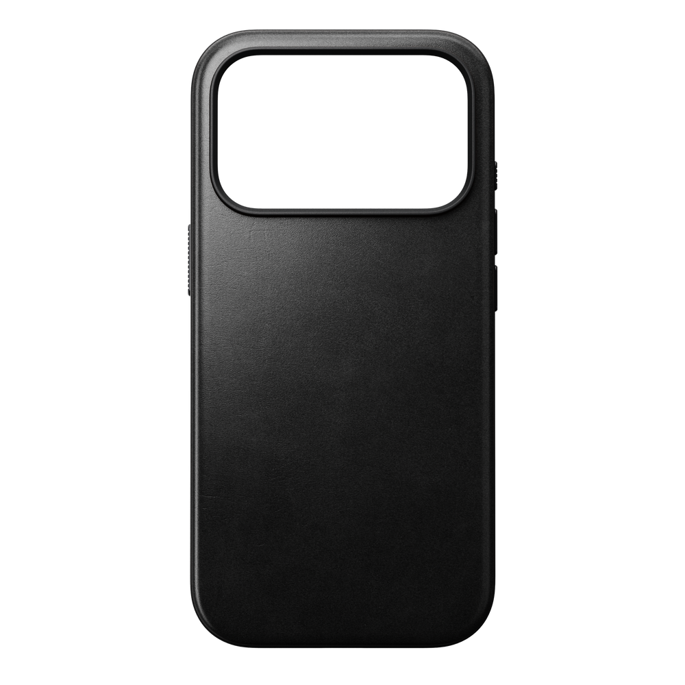 Modern Horween Leather Case for iPhone 18 Pro 6.3 in Black Horween - Nomad