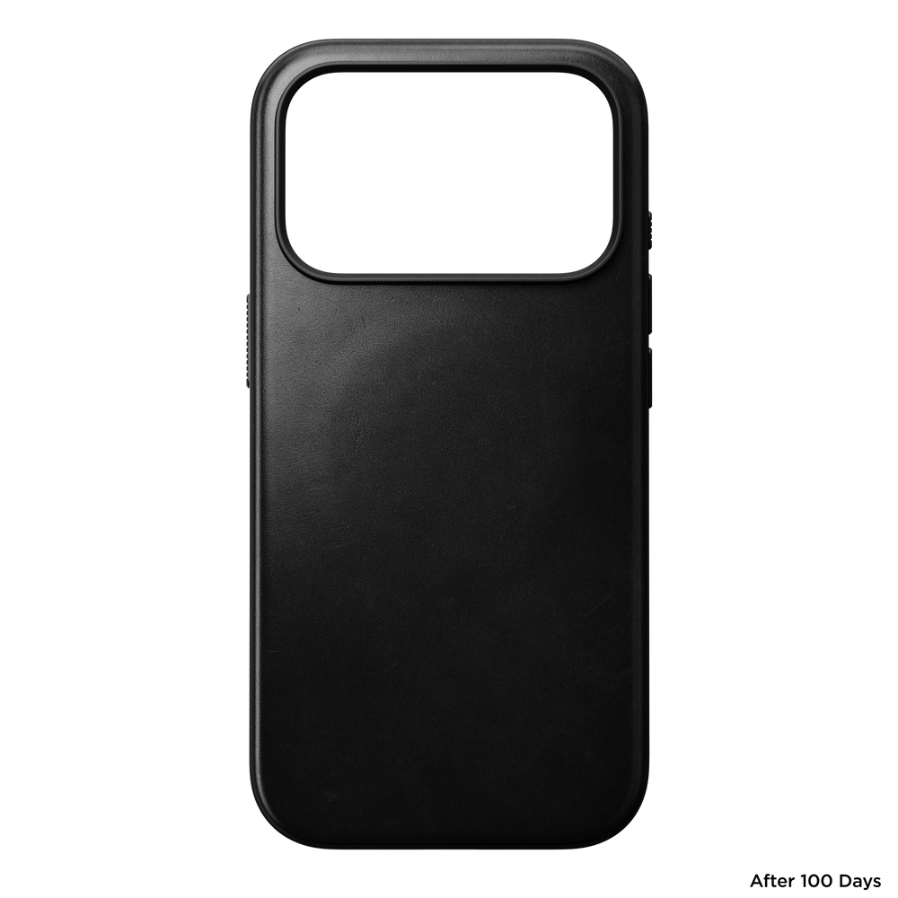 Modern Horween Leather Case for iPhone 18 Pro 6.3 in Black Horween - Nomad