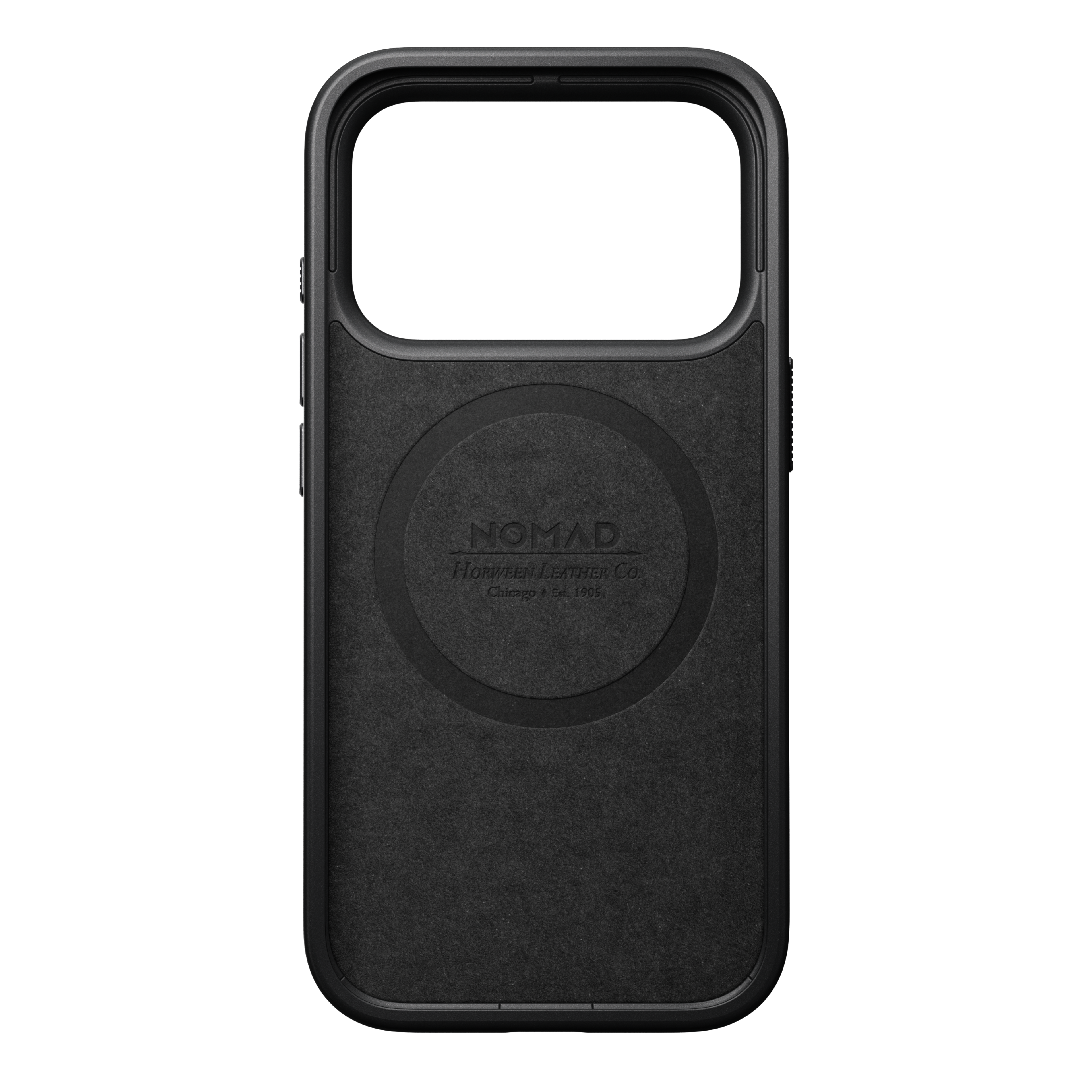 Modern Horween Leather Case for iPhone 18 Pro 6.3 in Black Horween - Nomad
