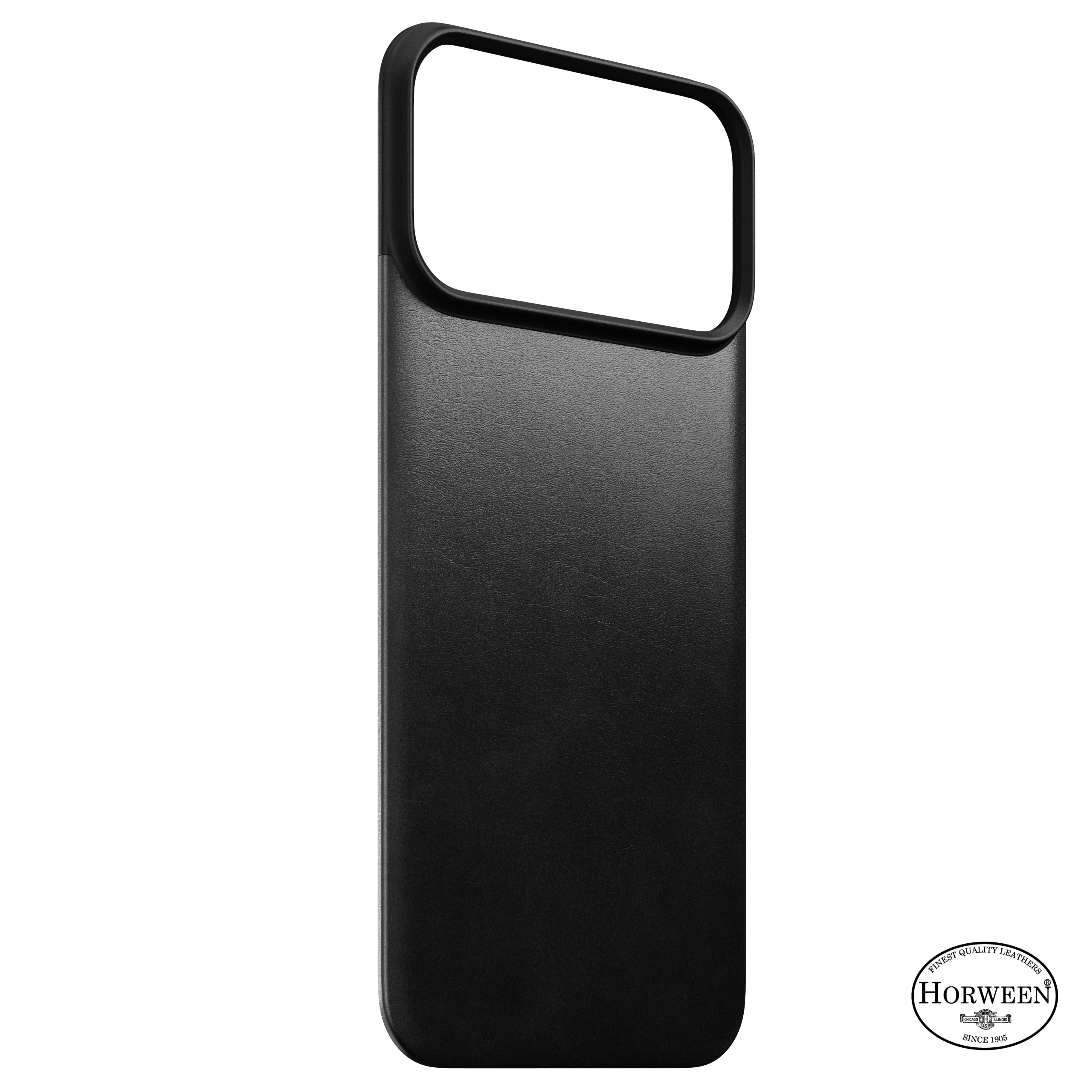Magnetic Leather Back Case for iPhone 18 Pro Max 6.9 in Black Horween - Nomad