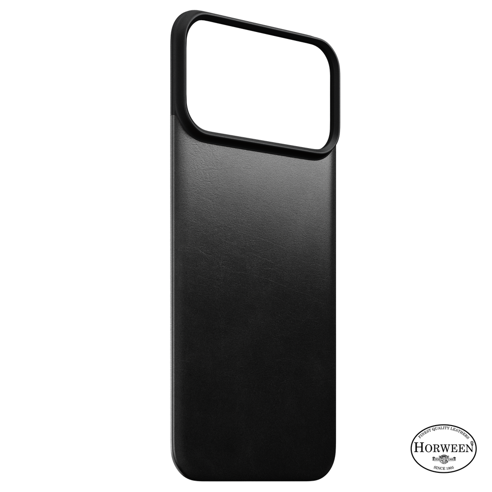 Magnetic Leather Back Case for iPhone 18 Pro Max 6.9 in Black Horween - Nomad