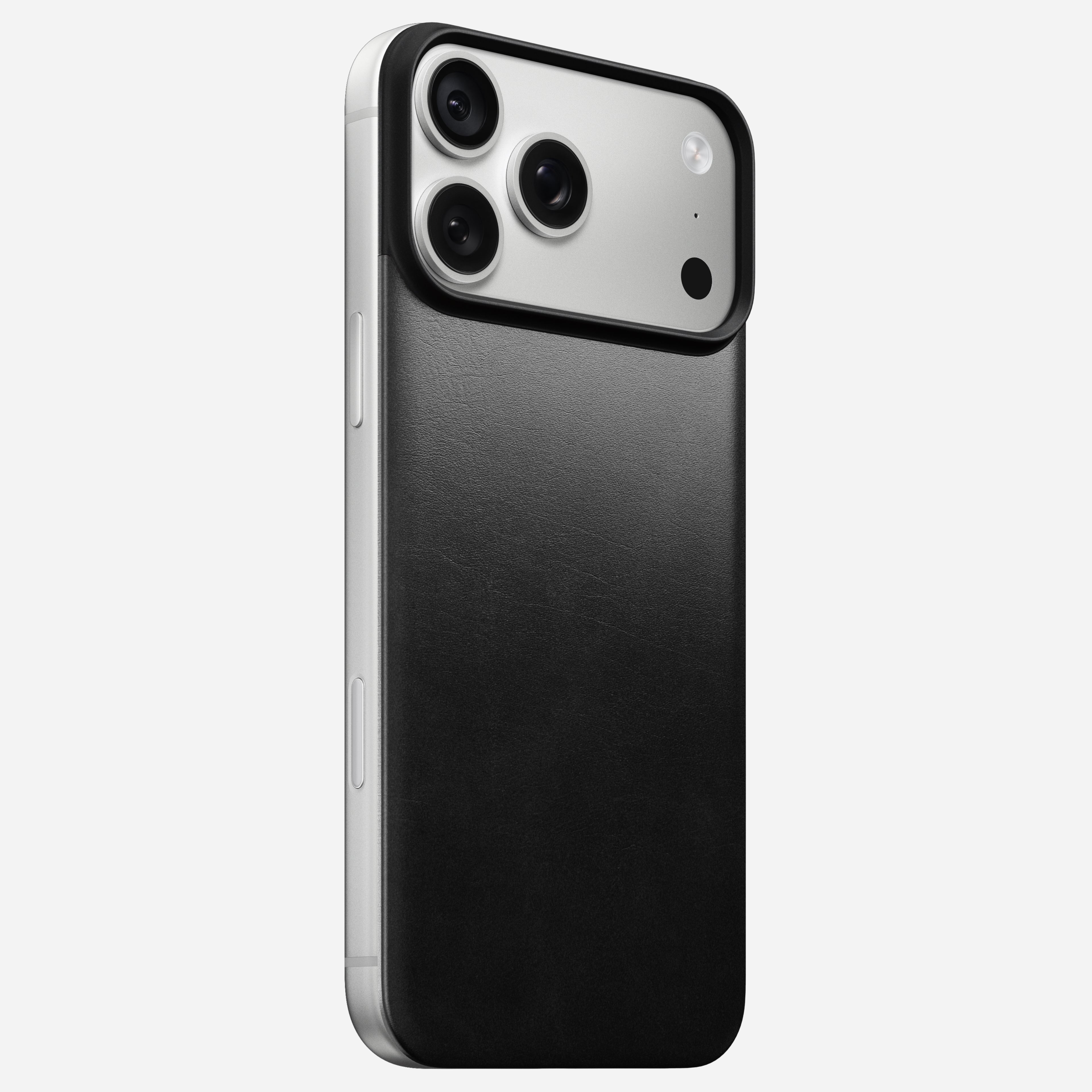 Magnetic Leather Back Case for iPhone 18 Pro Max 6.9 in Black Horween - Nomad