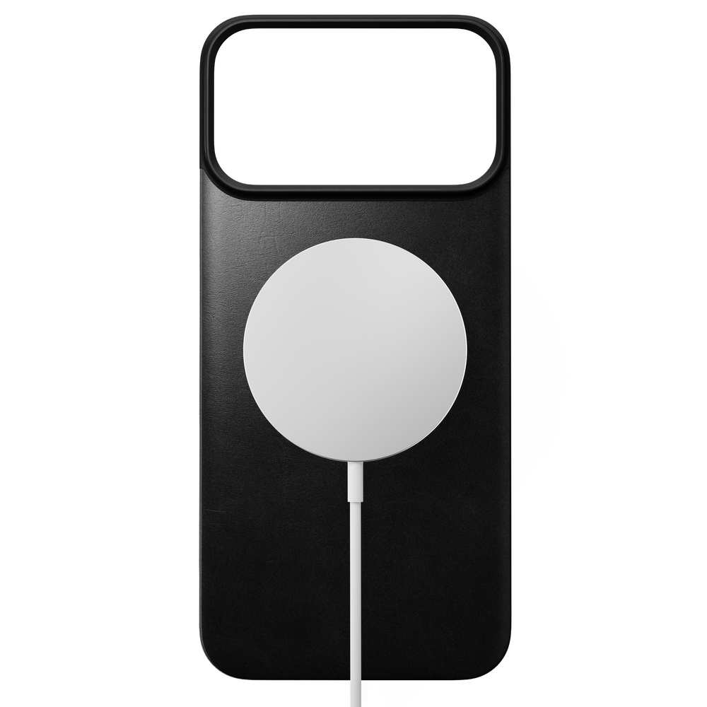Magnetic Leather Back Case for iPhone 18 Pro Max 6.9 in Black Horween - Nomad