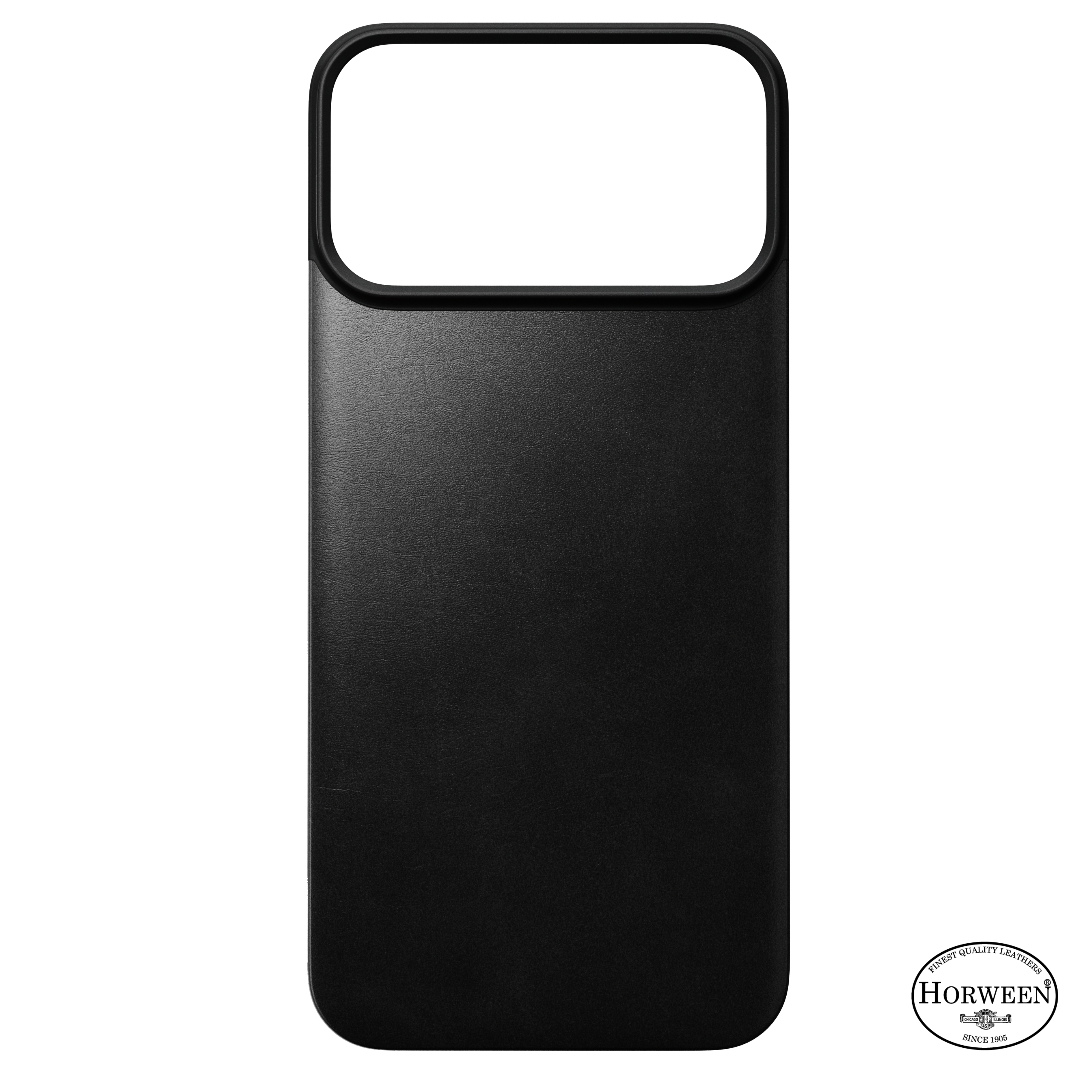 Magnetic Leather Back Case for iPhone 18 Pro Max 6.9 in Black Horween - Nomad