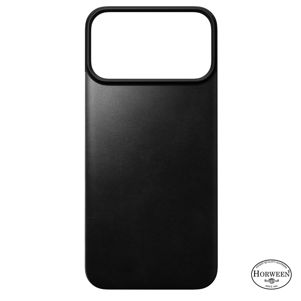 Magnetic Leather Back Case for iPhone 18 Pro Max 6.9 in Black Horween - Nomad