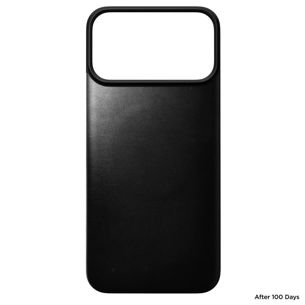 Magnetic Leather Back Case for iPhone 18 Pro Max 6.9 in Black Horween - Nomad