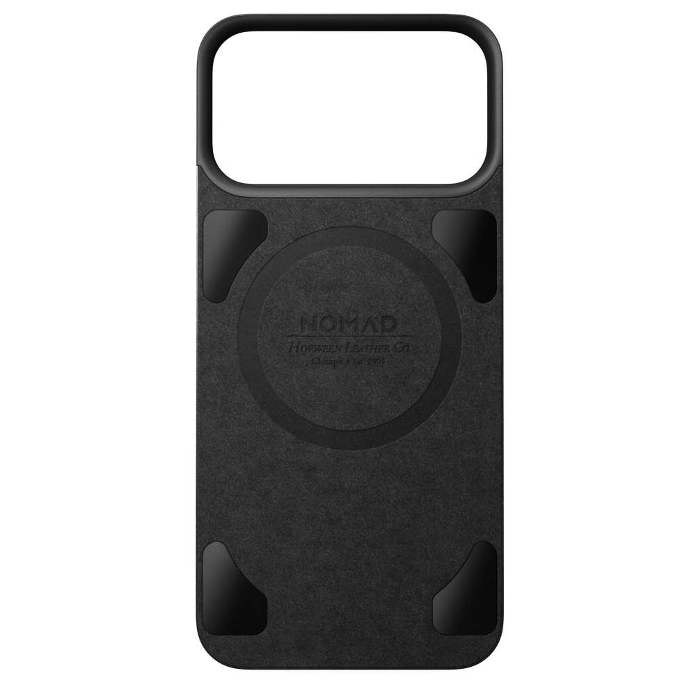 Magnetic Leather Back Case for iPhone 18 Pro Max 6.9 in Black Horween - Nomad
