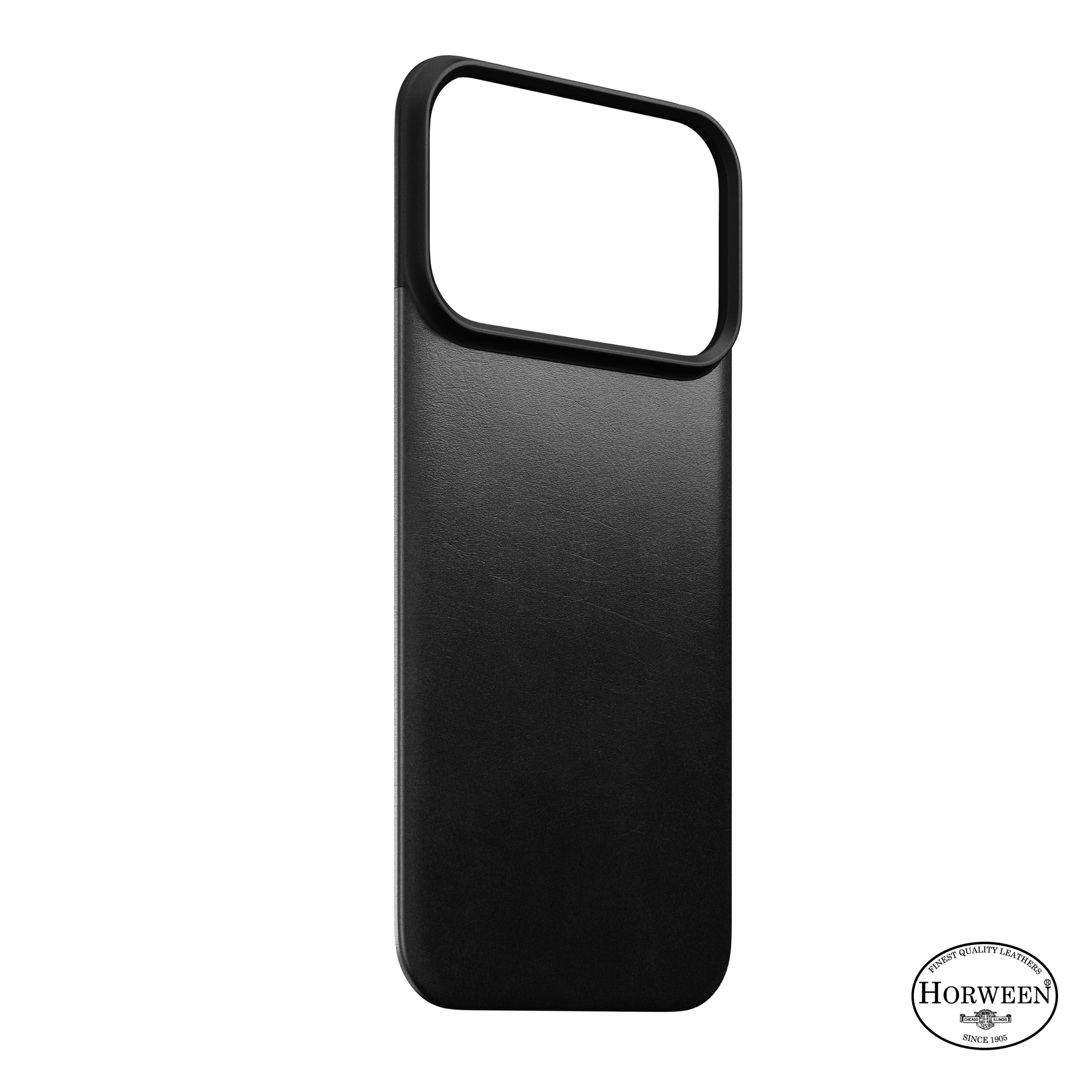 Magnetic Leather Back Case for iPhone 18 Pro 6.3 in Black Horween - Nomad