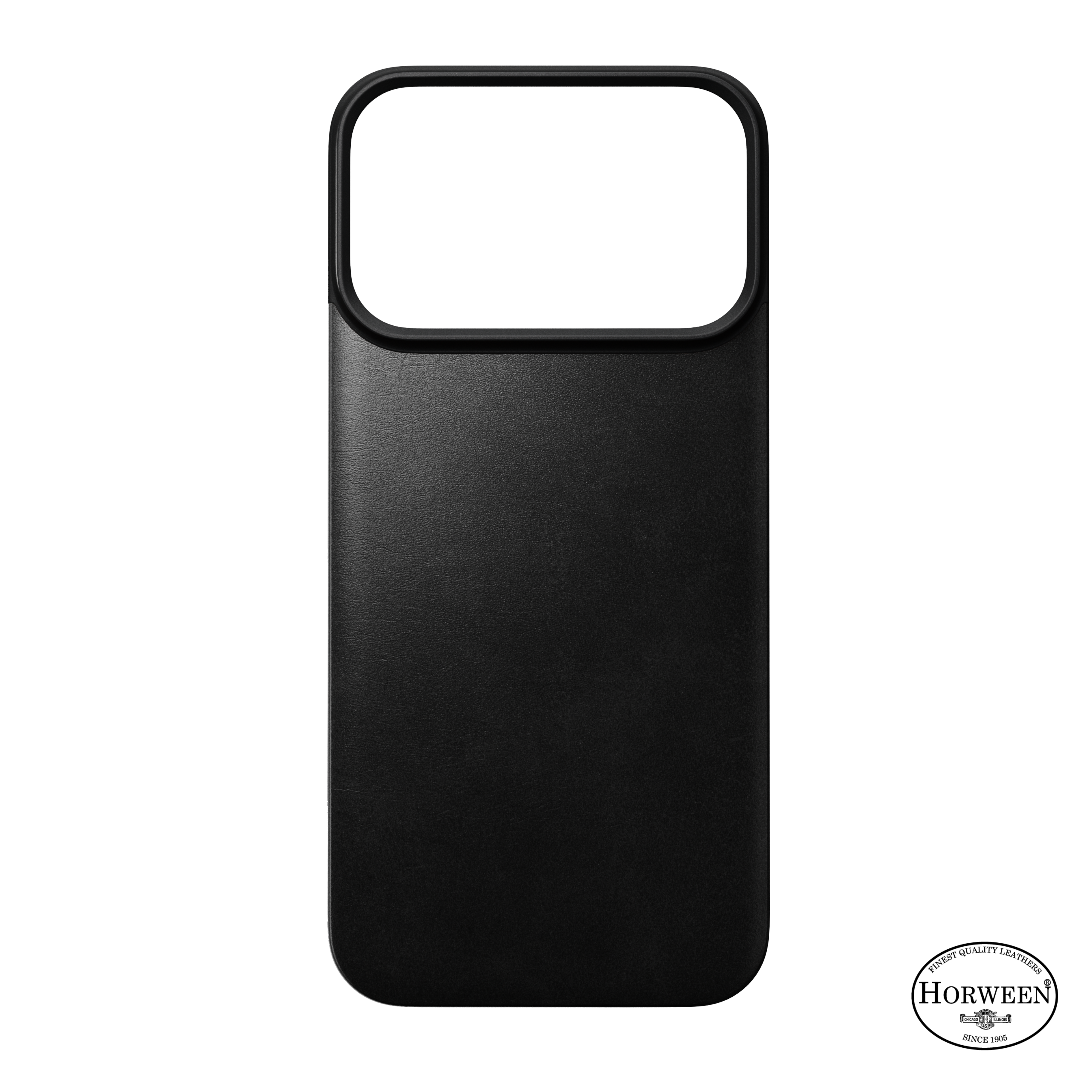 Magnetic Leather Back Case for iPhone 18 Pro 6.3 in Black Horween - Nomad