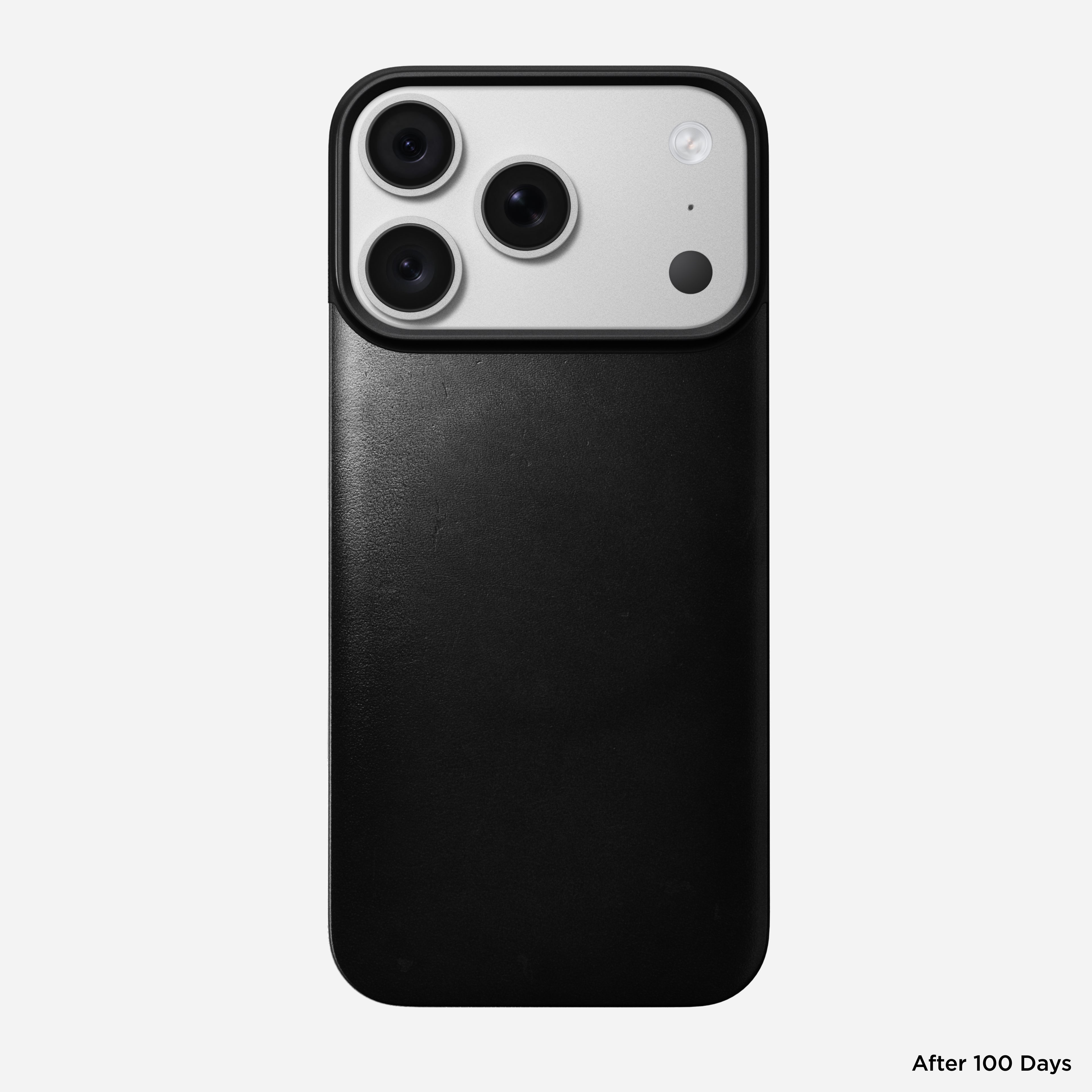 Magnetic Leather Back Case for iPhone 18 Pro 6.3 in Black Horween - Nomad