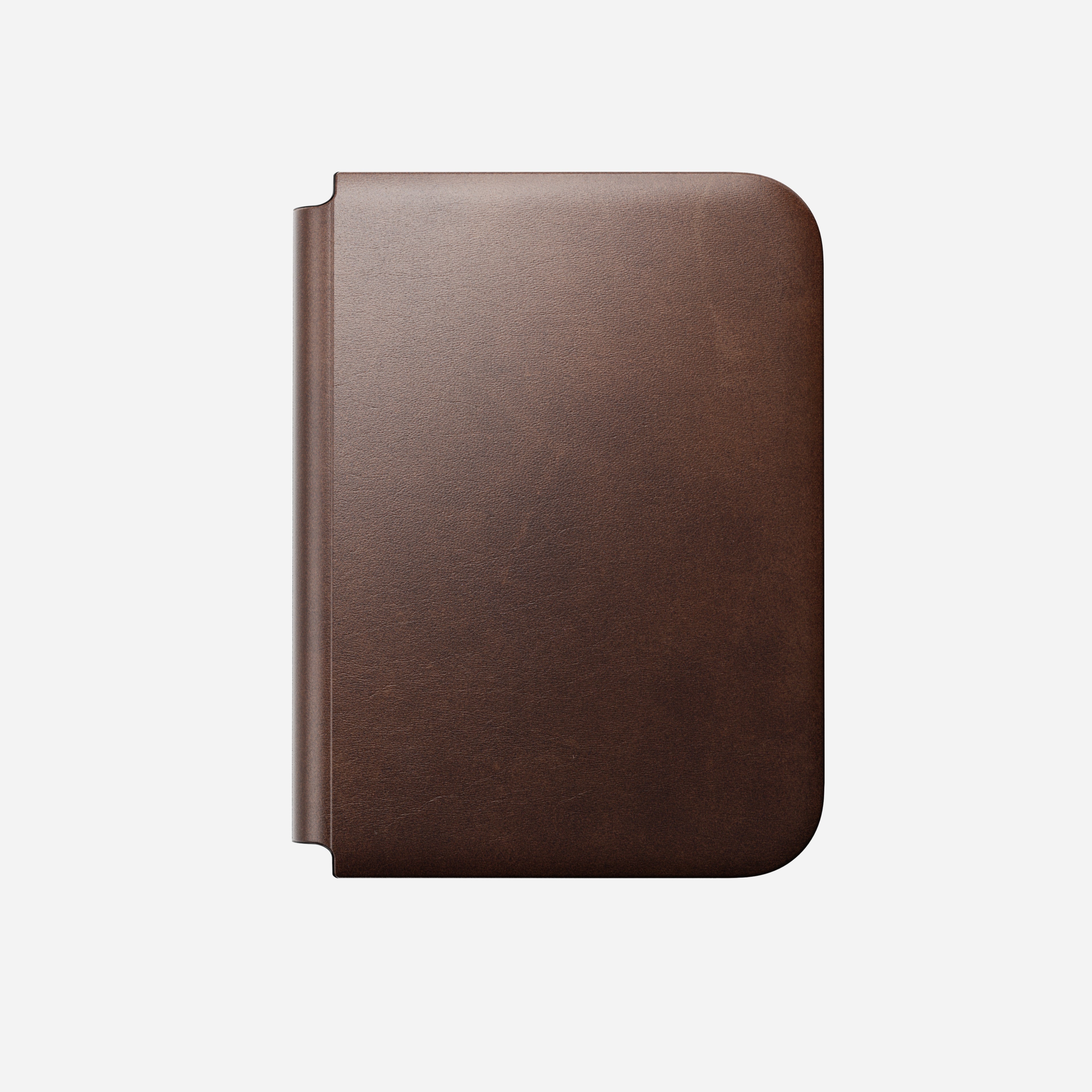 Nomad Traditional Leather Folio Case for iPhone Fold - Rustic Brown Horween