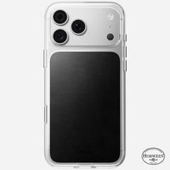 Clear + Leather Case for iPhone 18 Pro 6.3 in Black Horween - Nomad
