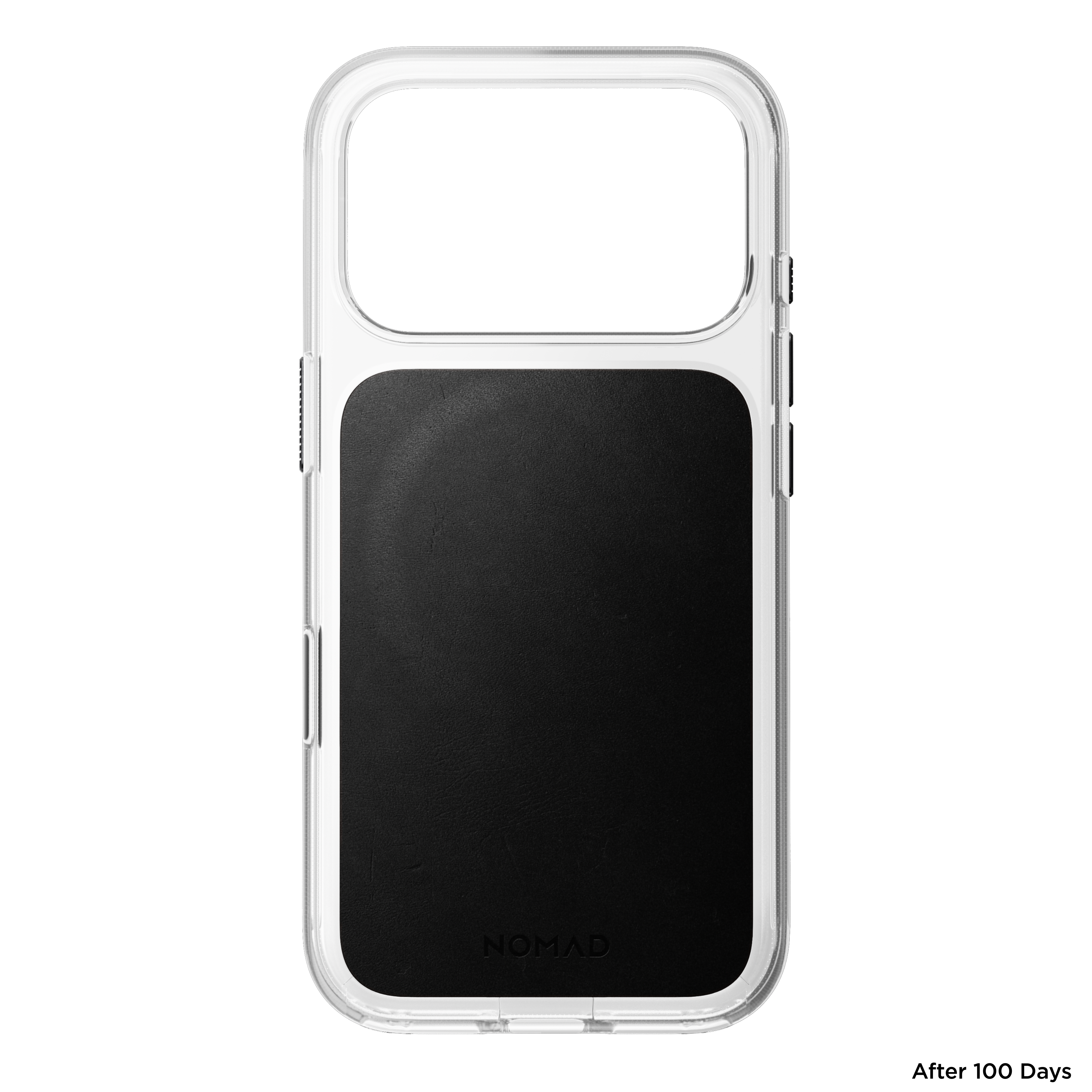Clear + Leather Case for iPhone 18 Pro 6.3 in Black Horween - Nomad