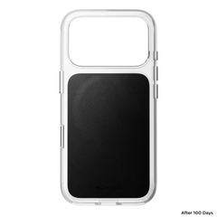 Clear + Leather Case for iPhone 18 Pro 6.3 in Black Horween - Nomad