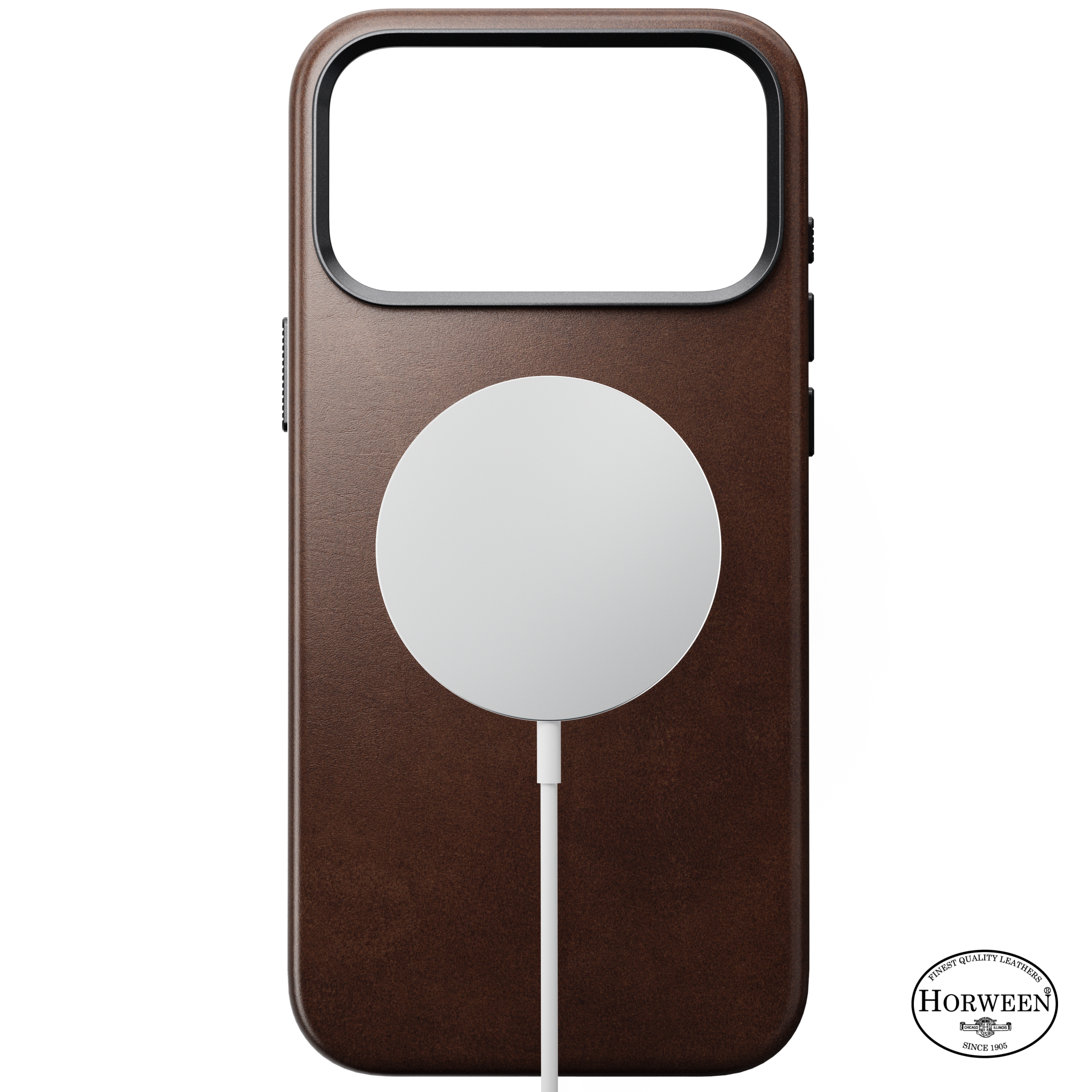 Traditional Horween Leather Case for iPhone 18 Pro Max 6.9 in Rustic Brown Horween - Nomad