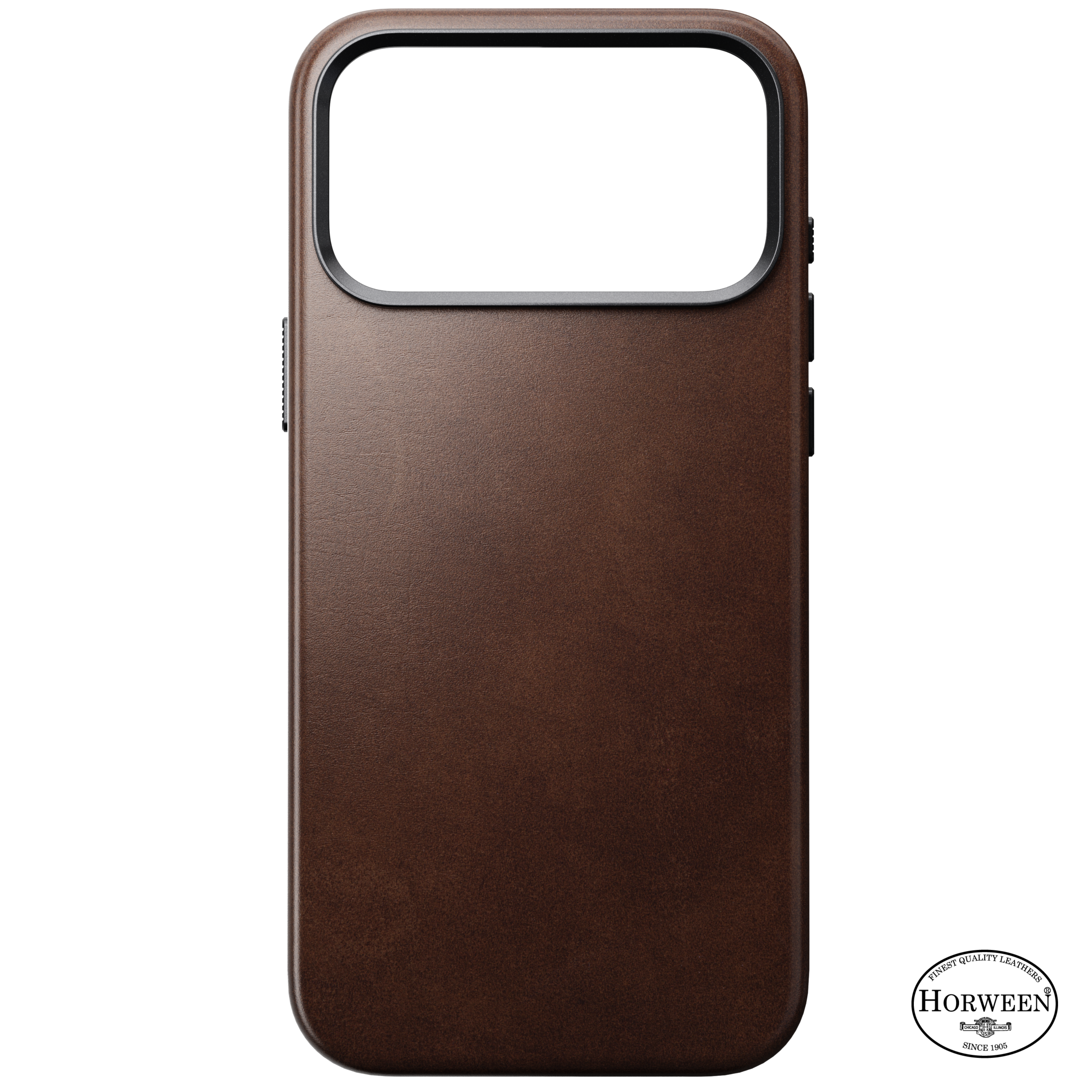 Traditional Horween Leather Case for iPhone 18 Pro Max 6.9 in Rustic Brown Horween - Nomad