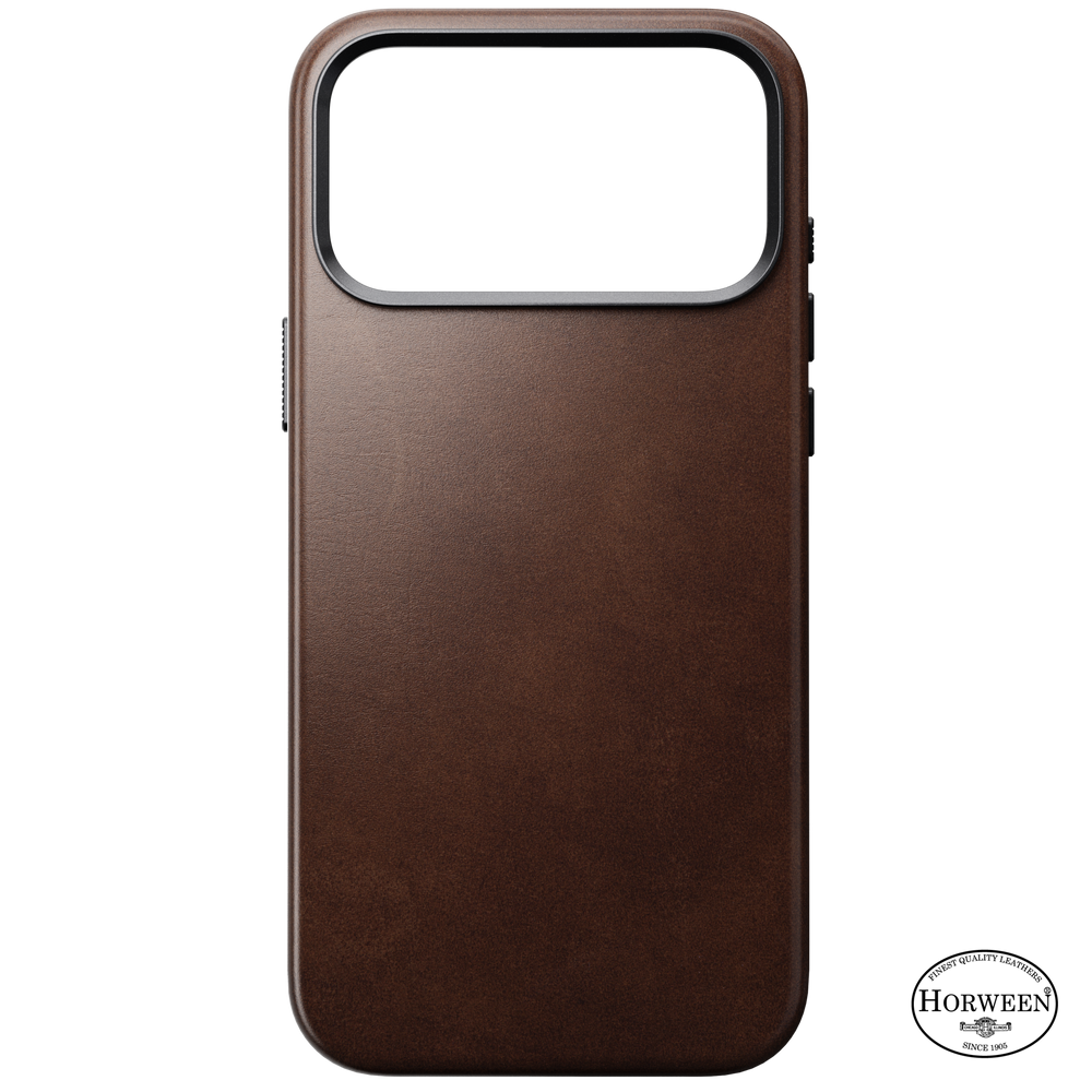 Traditional Horween Leather Case for iPhone 18 Pro Max 6.9 in Rustic Brown Horween - Nomad
