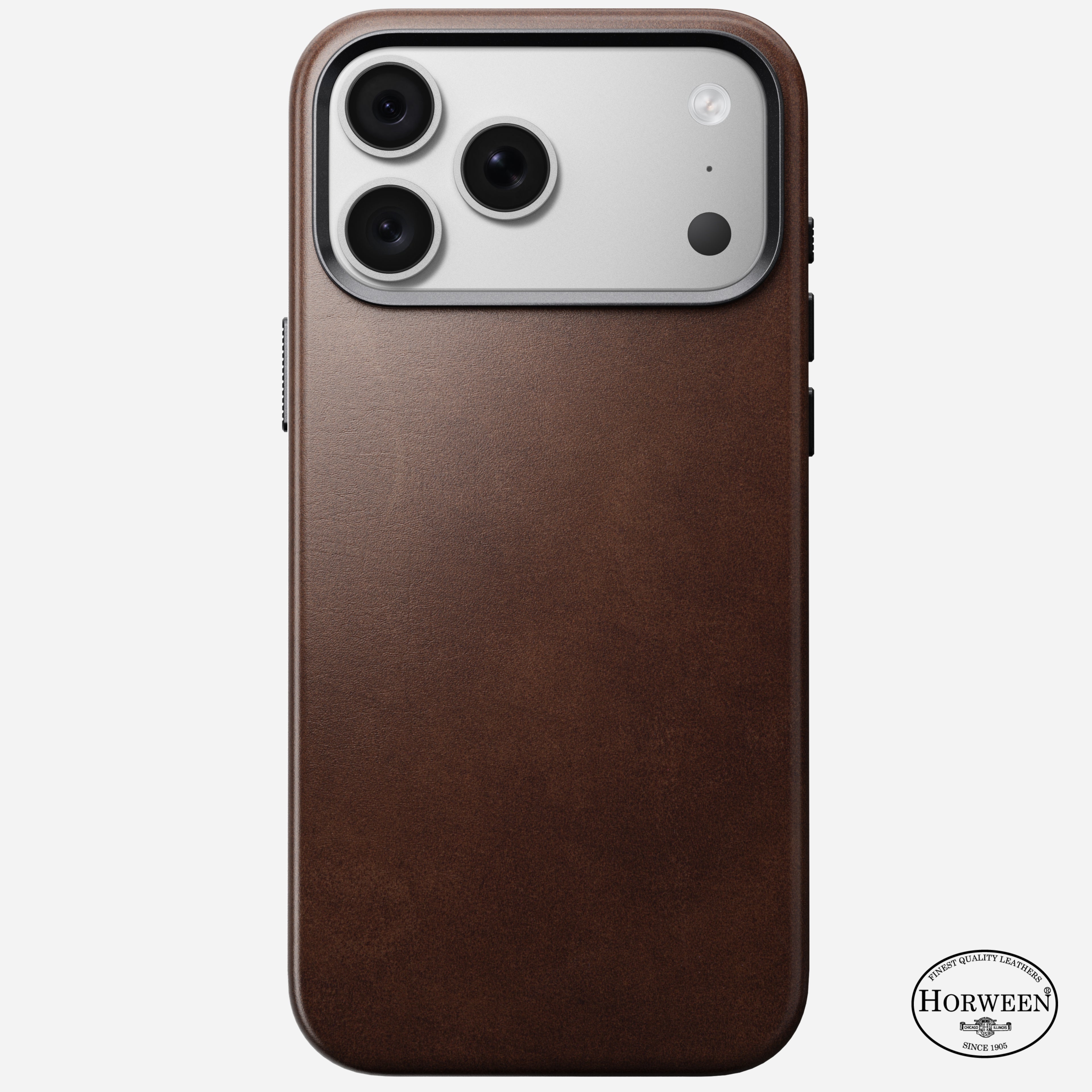 Traditional Horween Leather Case for iPhone 18 Pro Max 6.9 in Rustic Brown Horween - Nomad