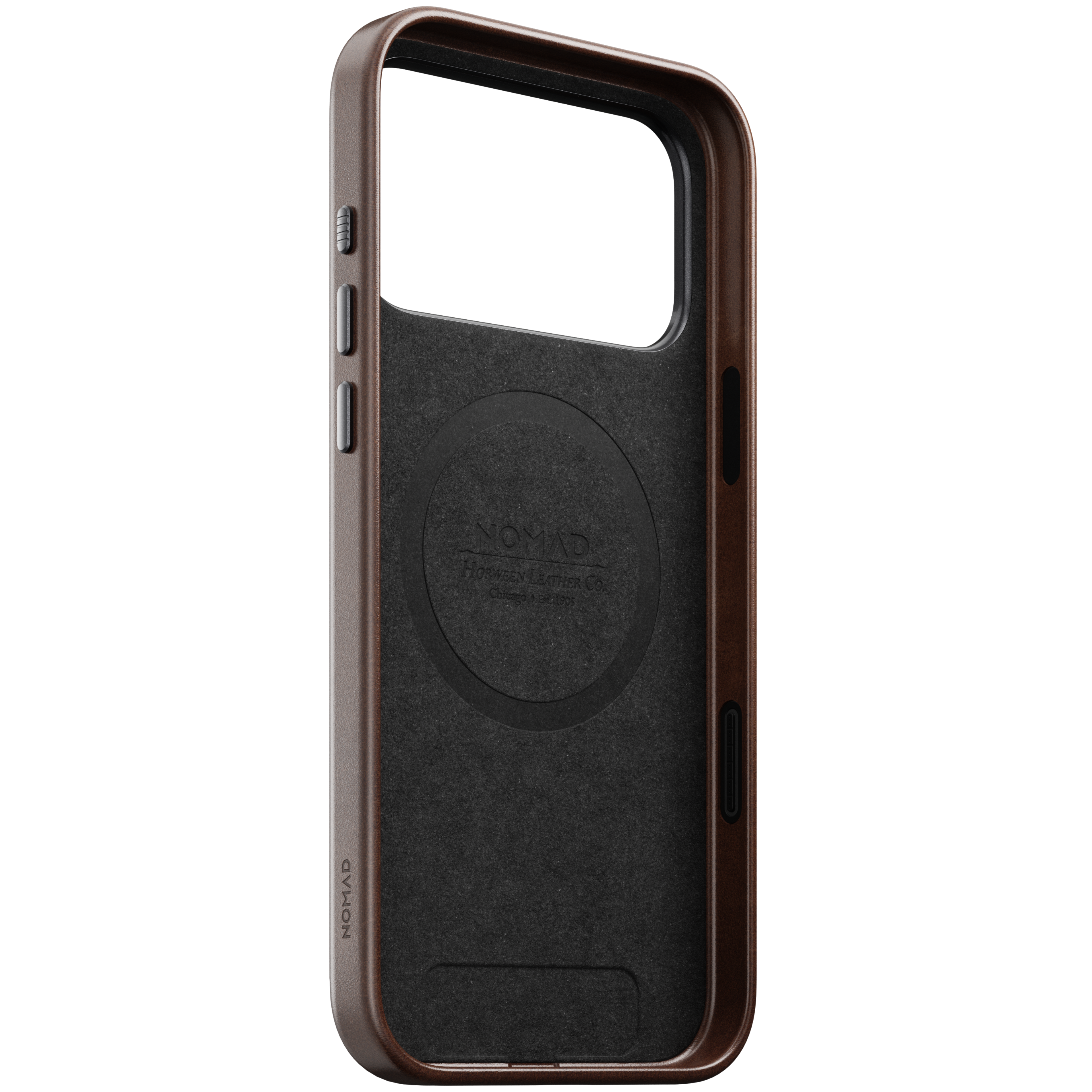 Traditional Horween Leather Case for iPhone 18 Pro Max 6.9 in Rustic Brown Horween - Nomad