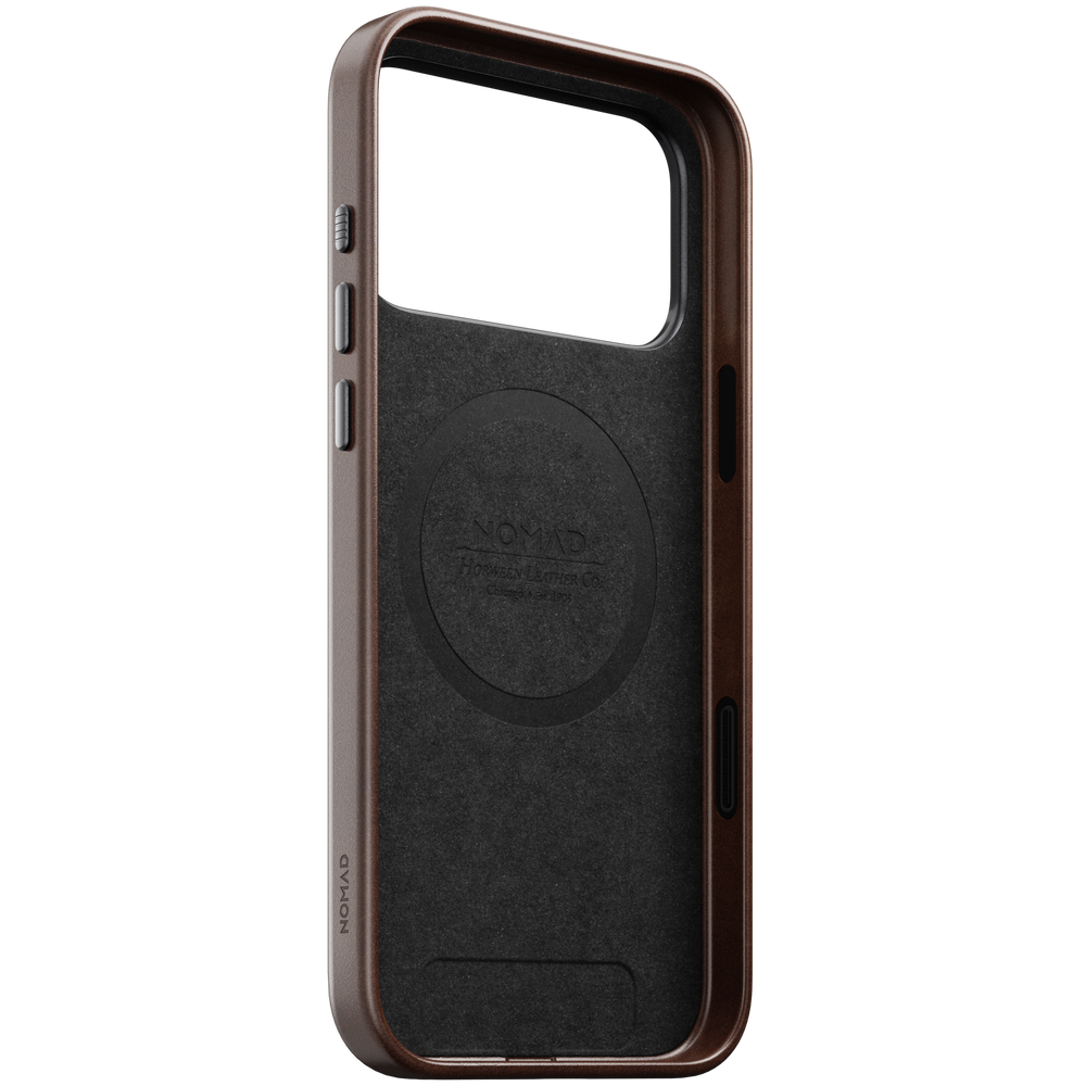 Traditional Horween Leather Case for iPhone 18 Pro Max 6.9 in Rustic Brown Horween - Nomad