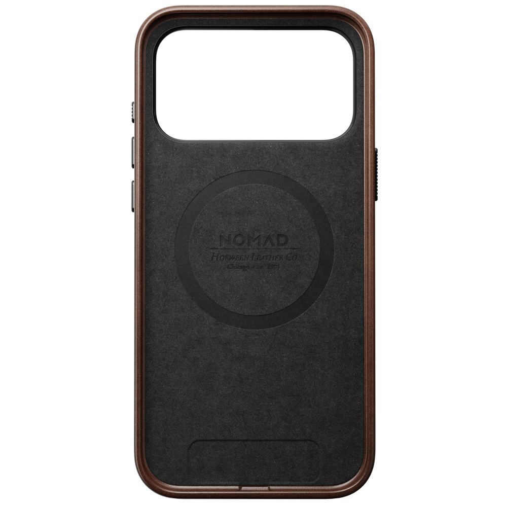 Traditional Horween Leather Case for iPhone 18 Pro Max 6.9 in Rustic Brown Horween - Nomad