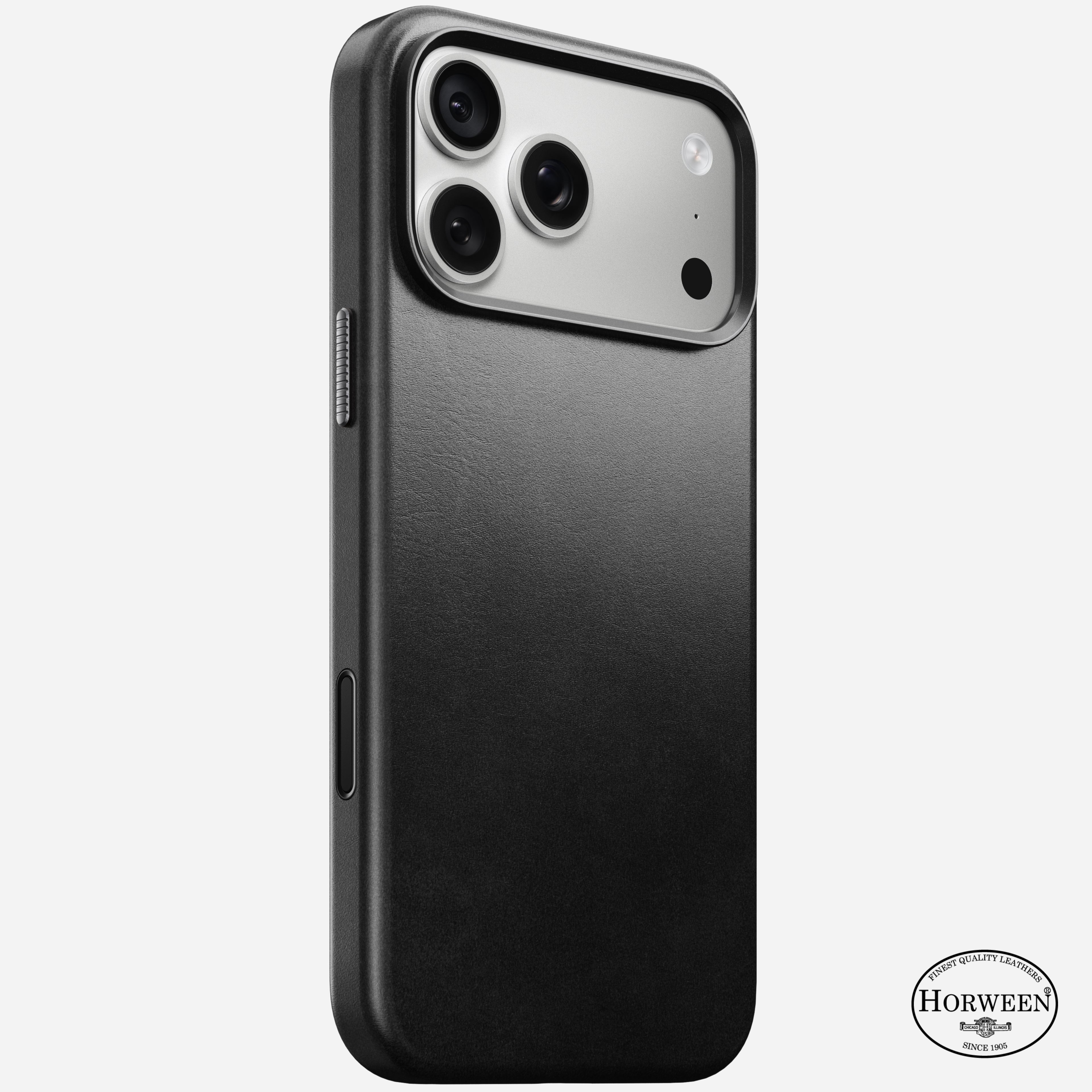 Traditional Horween Leather Case for iPhone 18 Pro Max 6.9 in Black Horween - Nomad
