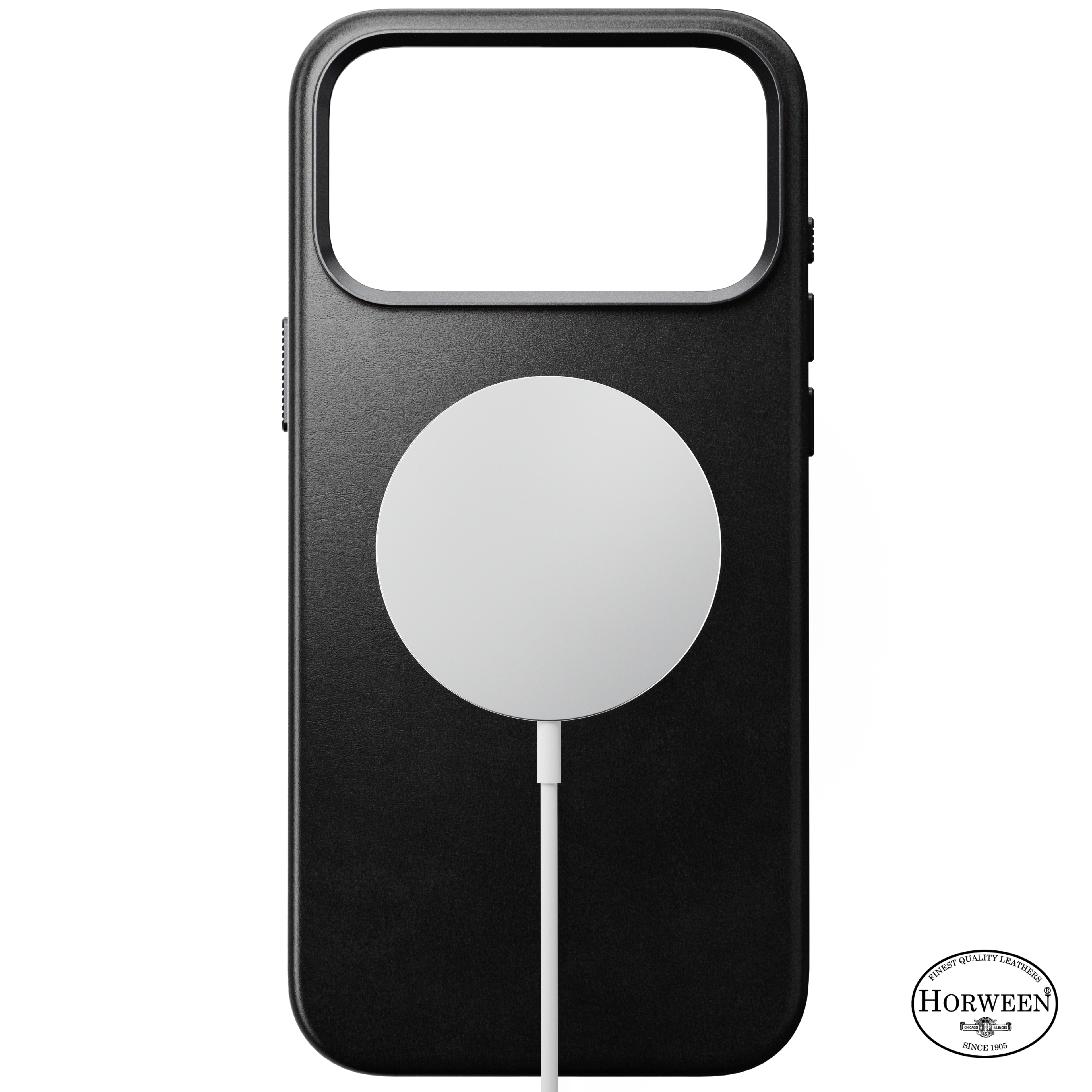 Traditional Horween Leather Case for iPhone 18 Pro Max 6.9 in Black Horween - Nomad