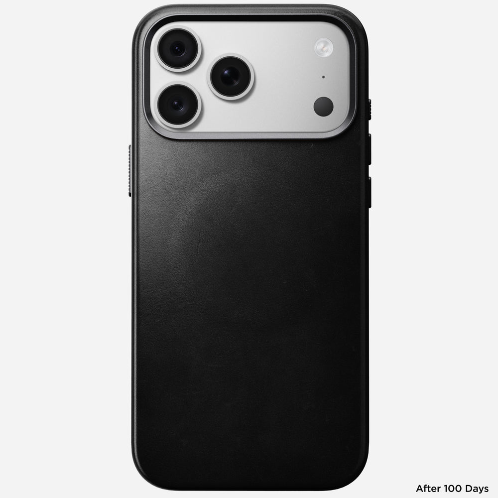 Traditional Horween Leather Case for iPhone 18 Pro Max 6.9 in Black Horween - Nomad