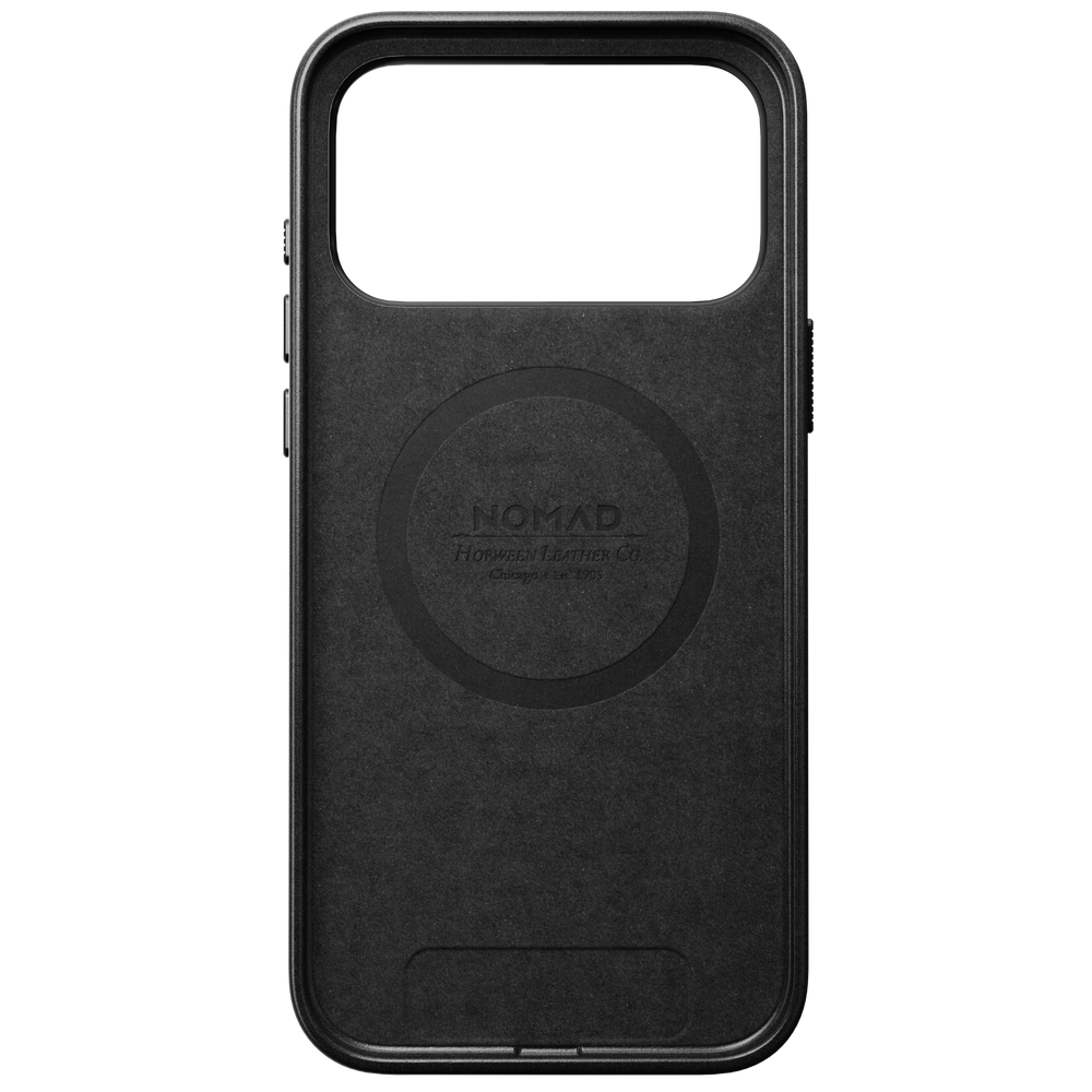 Traditional Horween Leather Case for iPhone 18 Pro Max 6.9 in Black Horween - Nomad