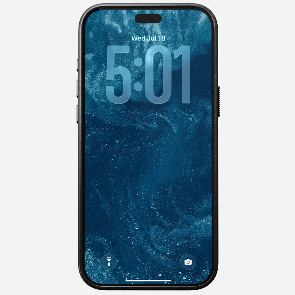 Traditional Horween Leather Case for iPhone 18 Pro Max 6.9 in Black Horween - Nomad