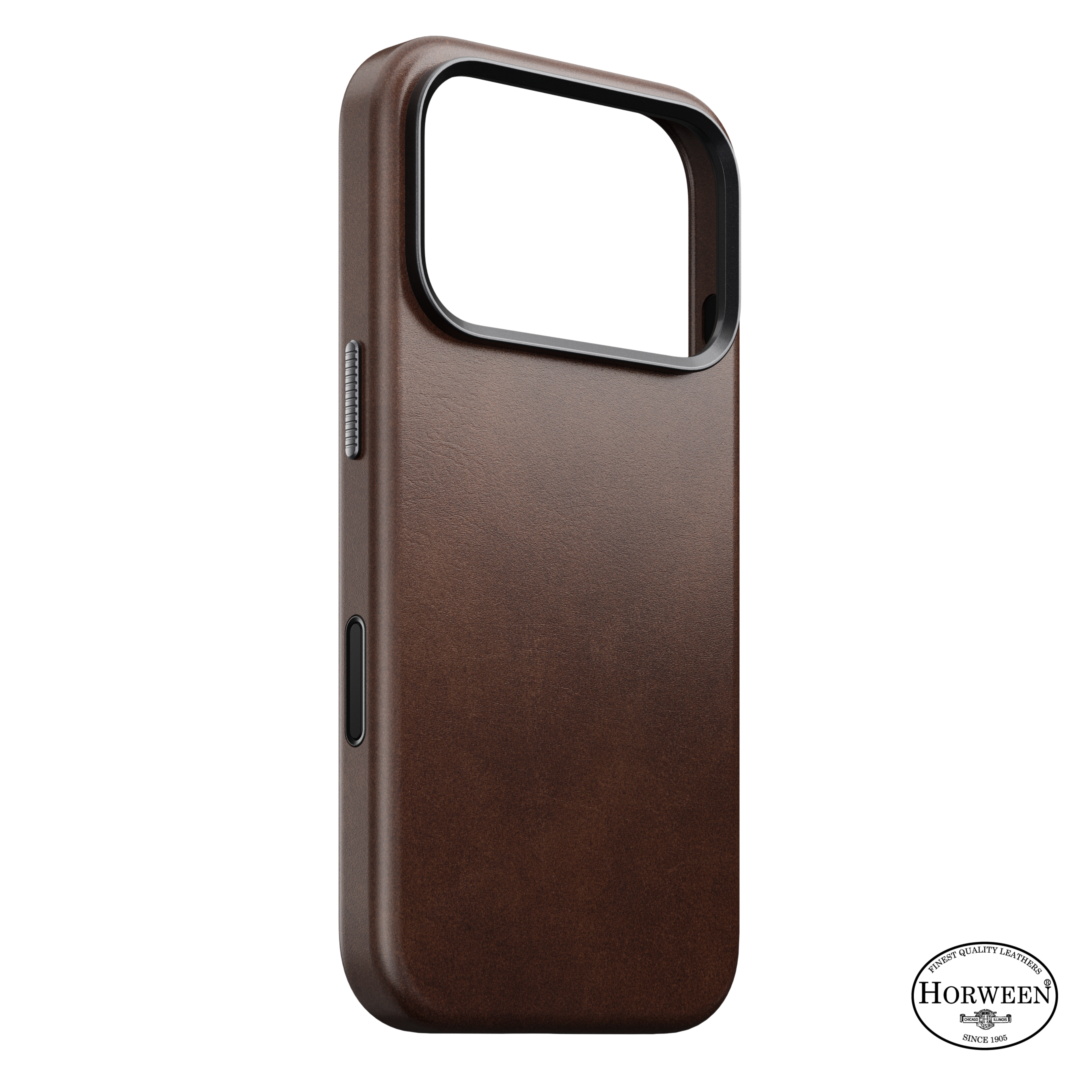 Traditional Horween Leather Case for iPhone 18 Pro 6.3 in Rustic Brown Horween - Nomad