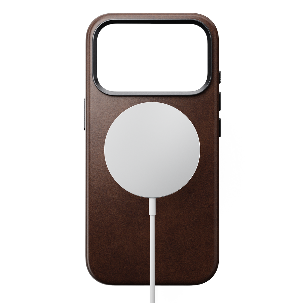 Traditional Horween Leather Case for iPhone 18 Pro 6.3 in Rustic Brown Horween - Nomad