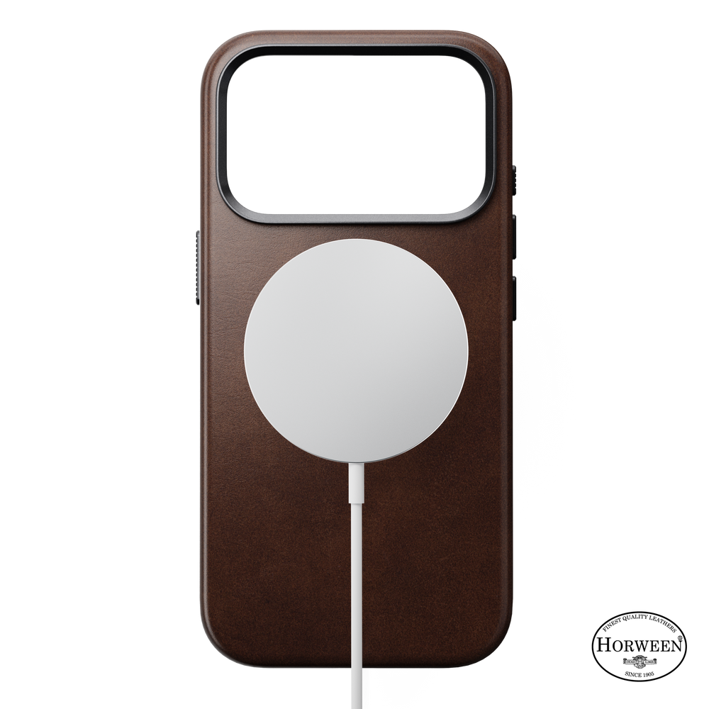 Traditional Horween Leather Case for iPhone 18 Pro 6.3 in Rustic Brown Horween - Nomad