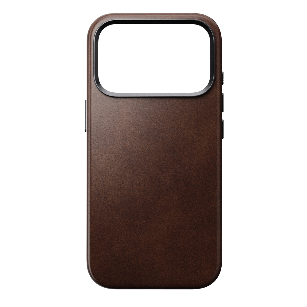 Traditional Horween Leather Case for iPhone 18 Pro 6.3 in Rustic Brown Horween - Nomad