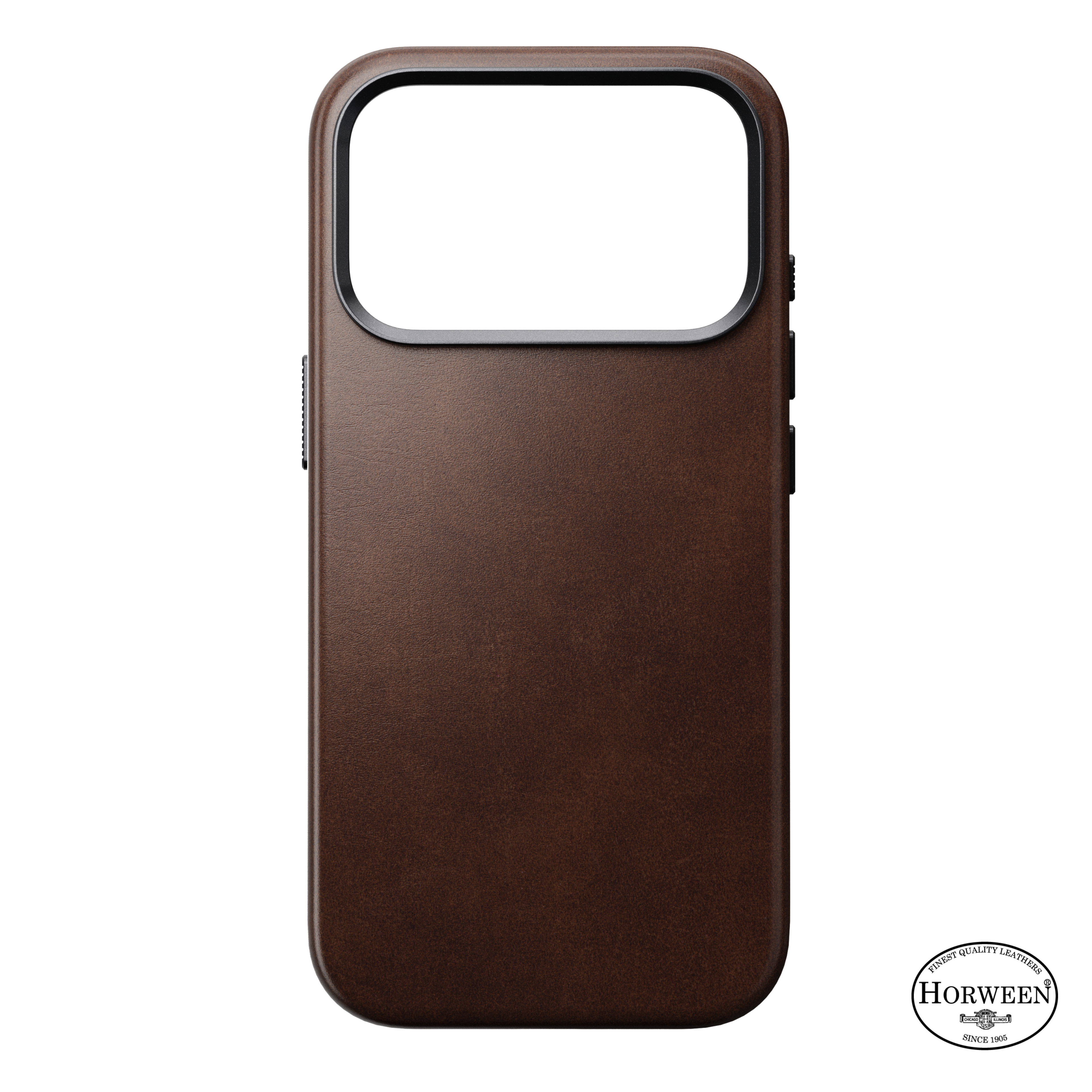 Traditional Horween Leather Case for iPhone 18 Pro 6.3 in Rustic Brown Horween - Nomad