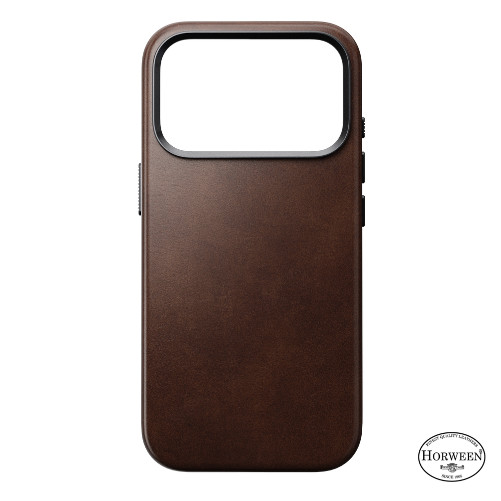 Traditional Horween Leather Case for iPhone 18 Pro 6.3 in Rustic Brown Horween - Nomad