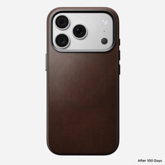 Traditional Horween Leather Case for iPhone 18 Pro 6.3 in Rustic Brown Horween - Nomad