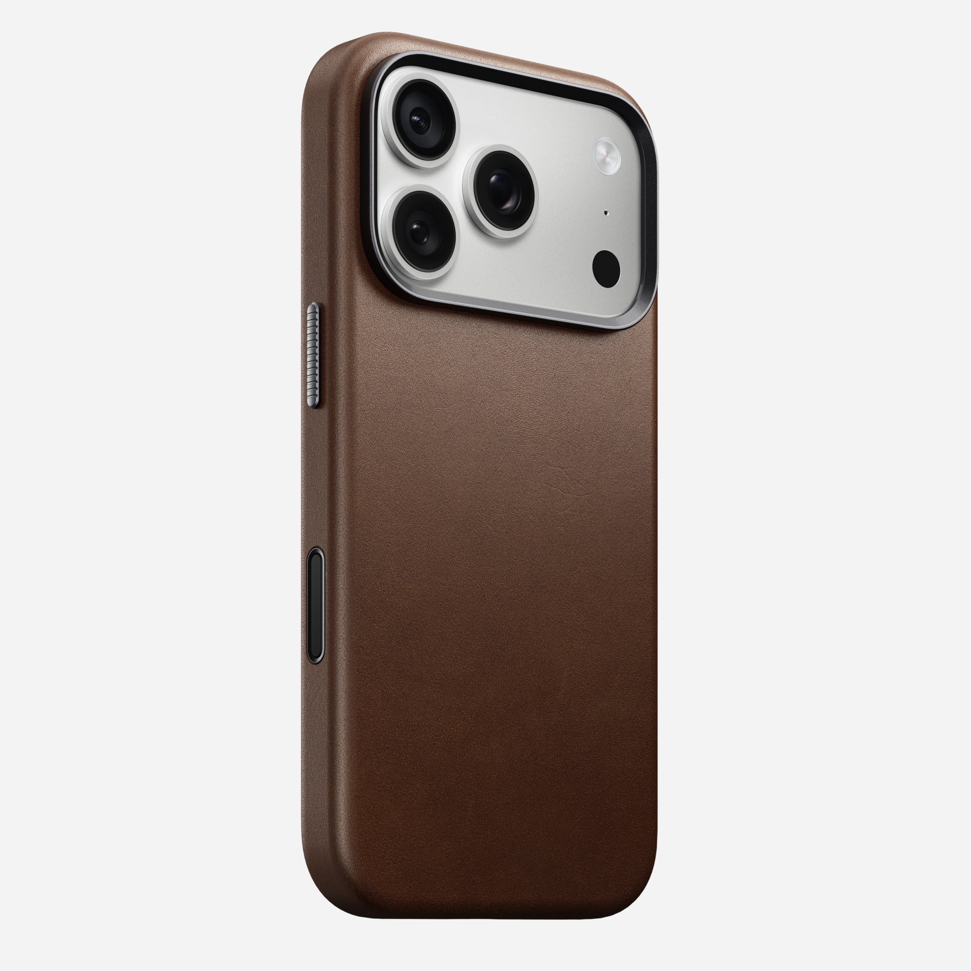 Traditional Leather Case for iPhone 18 Pro 6.3 in Brown Ecco - Nomad