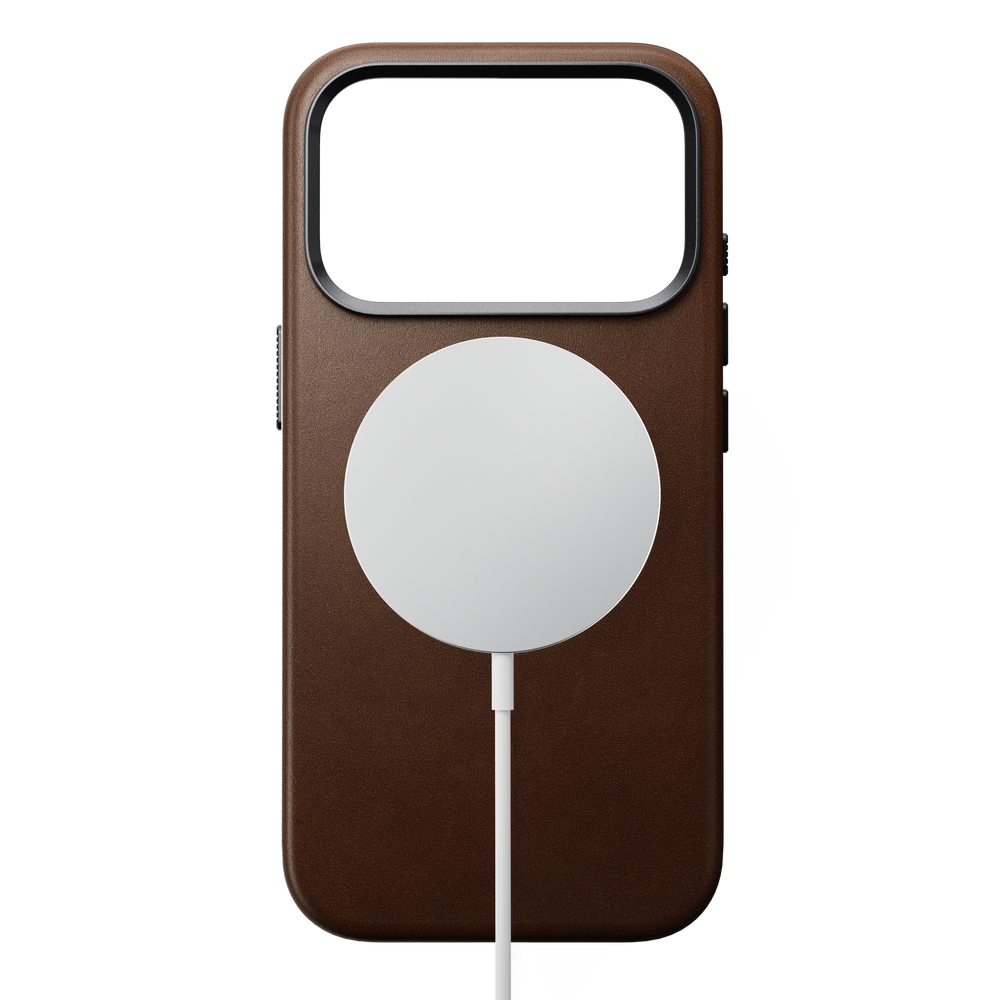 Traditional Leather Case for iPhone 18 Pro 6.3 in Brown Ecco - Nomad